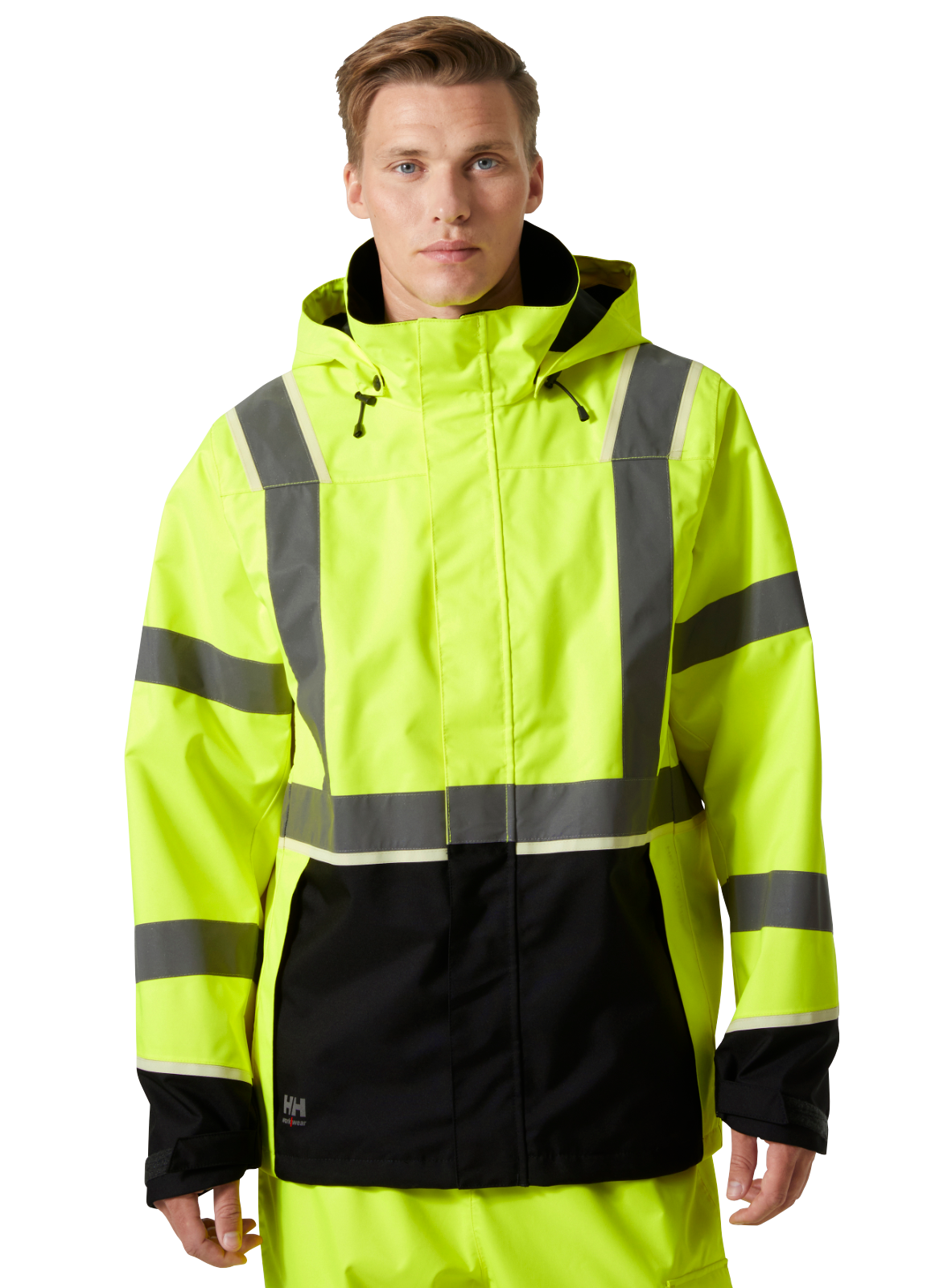 Geacă cu glugă Helly Hansen UC-ME Shell, impermeabilă, reflectorizantă, HVC3