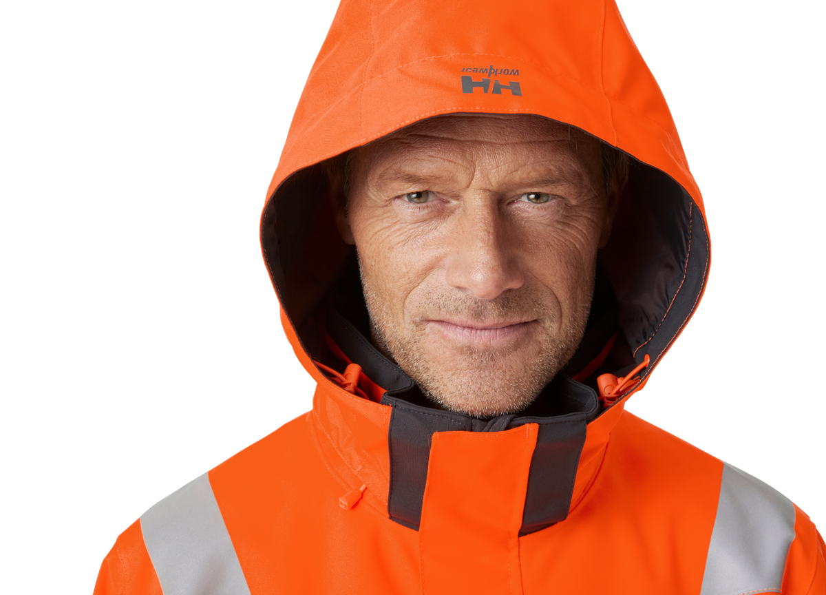Geacă Helly Hansen Alna 2.0 Shell cu glugă, impermeabilă, reflectorizantă, HVC2, 3