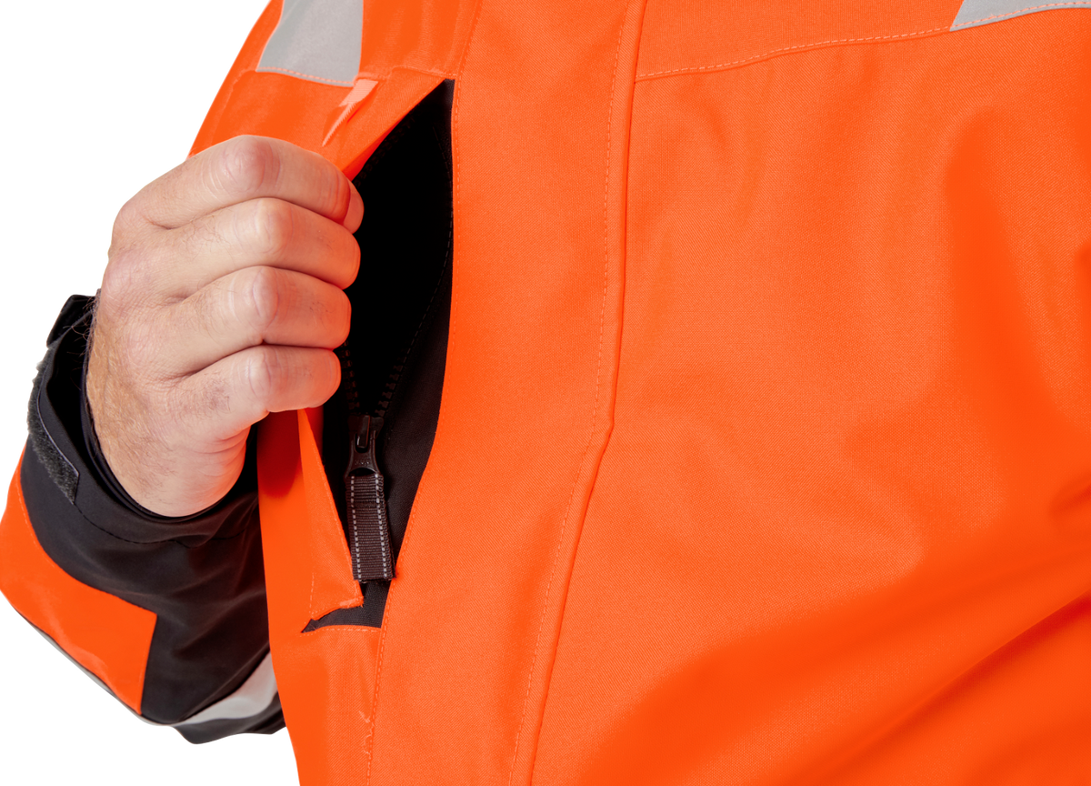 Geacă Helly Hansen Alna 2.0 Shell cu glugă, impermeabilă, reflectorizantă, HVC2, 3