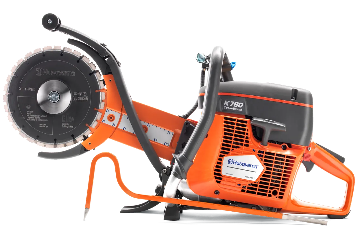 Mașină de tăiat beton și asfalt Husqvarna K 760 Cut-n-Break II, adâncime 400mm, diametru disc 230mm, putere 3,7kW, fără disc, cod 967195701