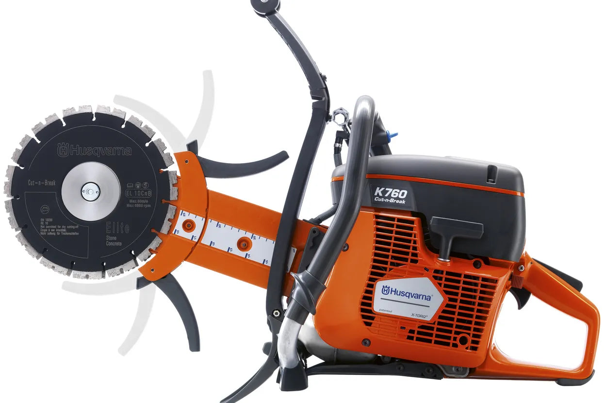 Mașină de tăiat beton și asfalt Husqvarna K 760 Cut-n-Break II, adâncime 400mm, diametru disc 230mm, putere 3,7kW, fără disc, cod 967195701