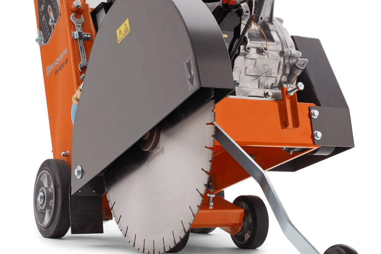 Mașină de tăiat beton/asfalt Husqvarna FS 400 LV GX390, 450 mm + disc diamantat S65 400 12 25.4/20, cod 965148201C - BIG STORE (Dynamic Tools SRL)