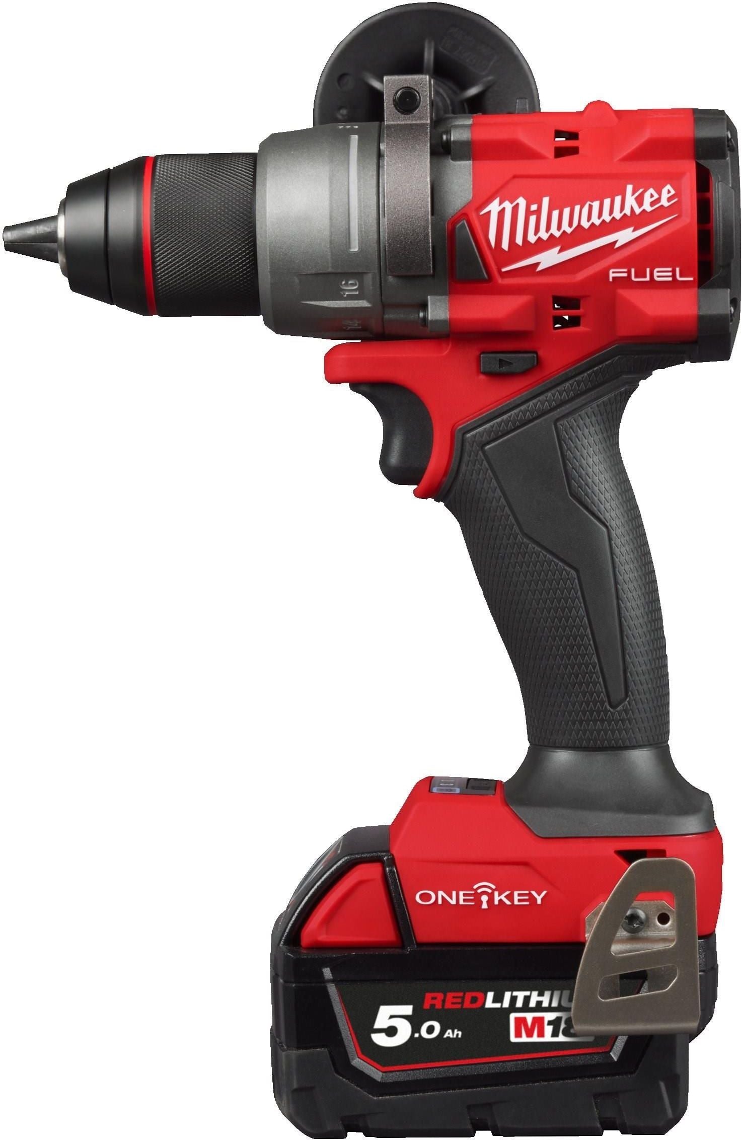 Mașină de găurit M18ONEDD3-502X, 2 x M18 B5, 1 x M12-18 FC, 1 x cutie HD, Milwaukee, cod 4933492802