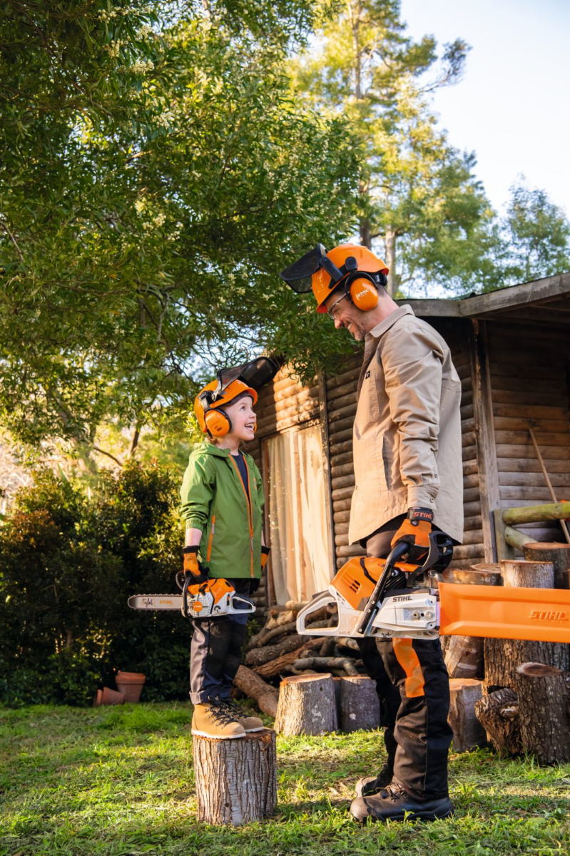 Cască de protecție de jucărie Stihl, cu vizieră funcțională, cod 04204600001