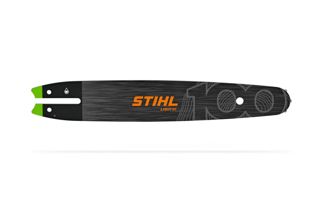 Șină Stihl Light 01, 3/8", 1.1 mm, Ediţie Centenară, coada şină 3005, cod 30058353905