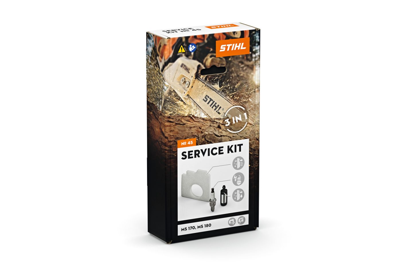 Kit de întreținere Stihl MS 170, MS 180 cu motor STIHL 2-MIX, cod 11300074103