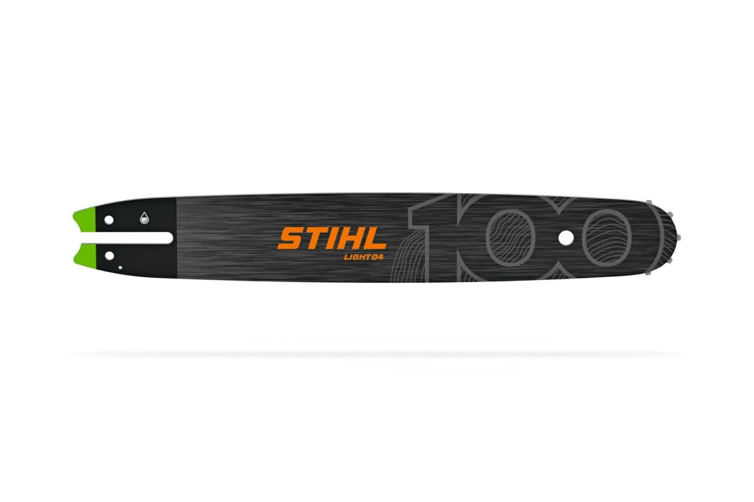 Șină ghidaj Stihl Light 04, 3/8", 1.1 mm, Ediţie Centenară, coadă şină 3005, cod 30058354409