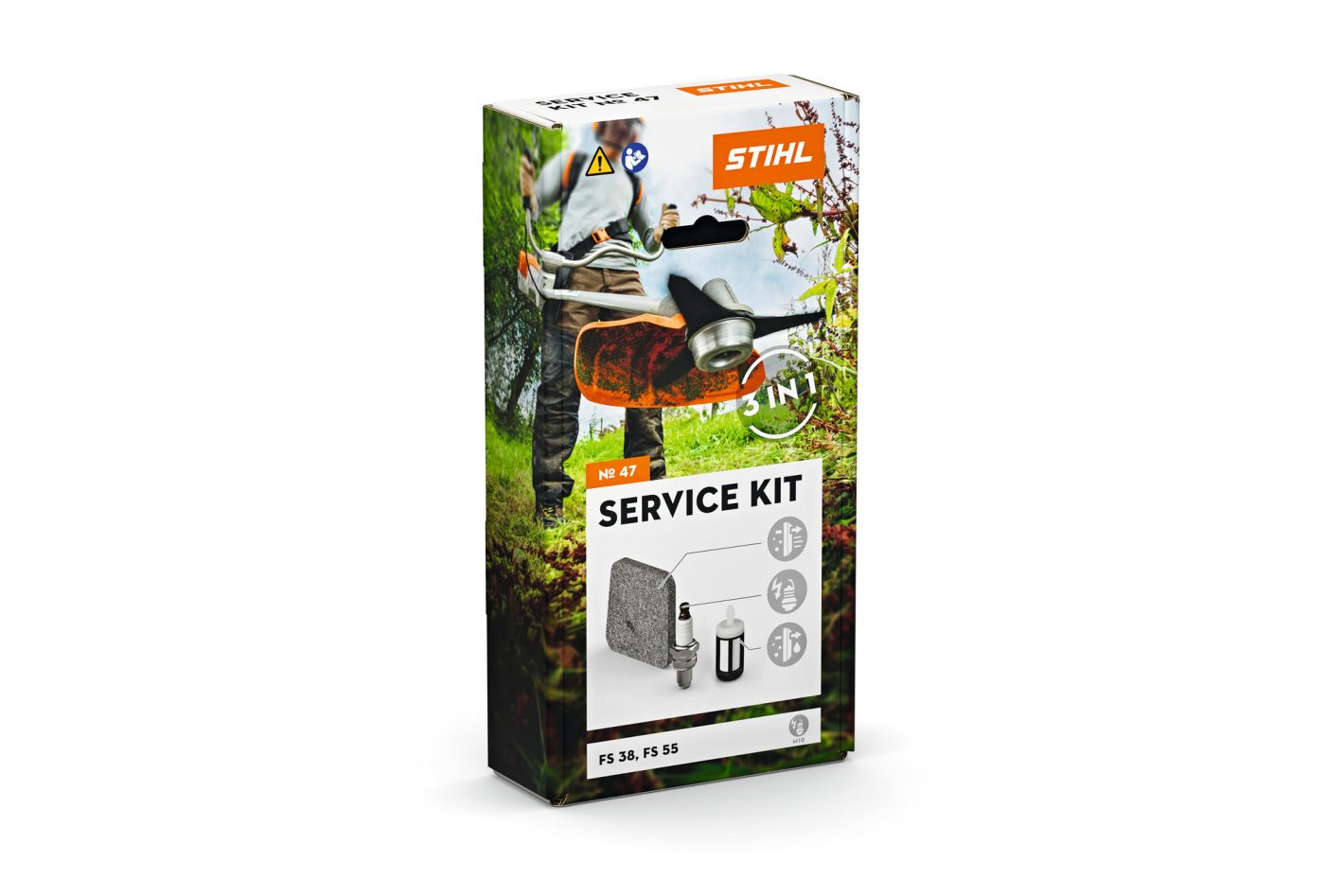 Kit de întreținere Stihl FS 38, FS 55 cu motor STIHL 2-MIX, cod 41400074103