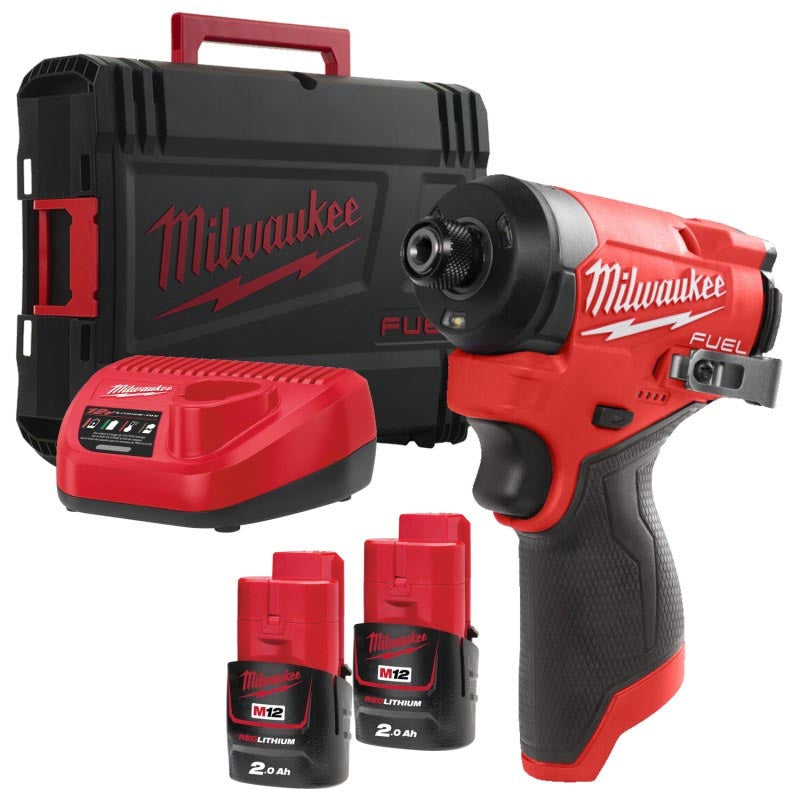 Mașină de găurit/înșurubat Milwaukee M12 FID2 cu impact ¼″ HEX M12 FUEL™ subcompactă