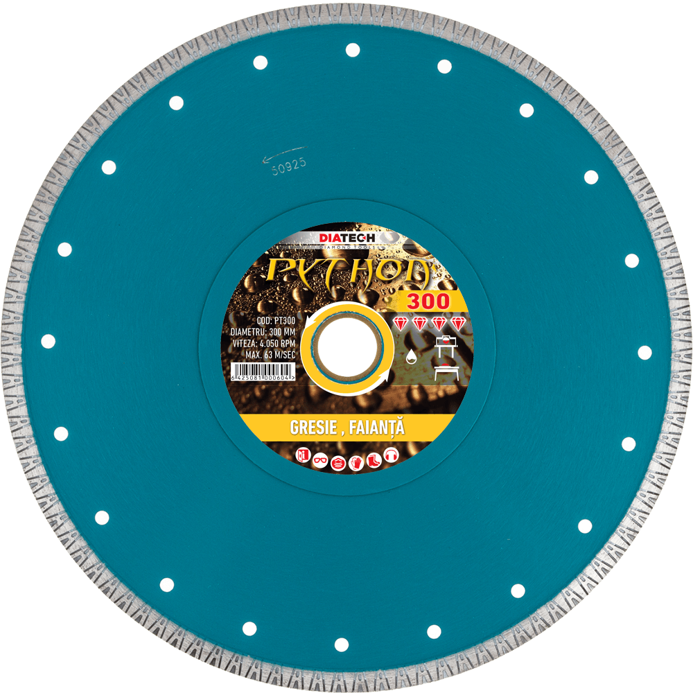 Disc diamantat pentru gresie Diatech PYTHON, 115-350mm - BIG STORE (Dynamic Tools SRL)