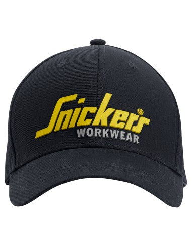 Șapcă reglabilă unisex Snickers Workwear, 100% bumbac, cu logo, 9041