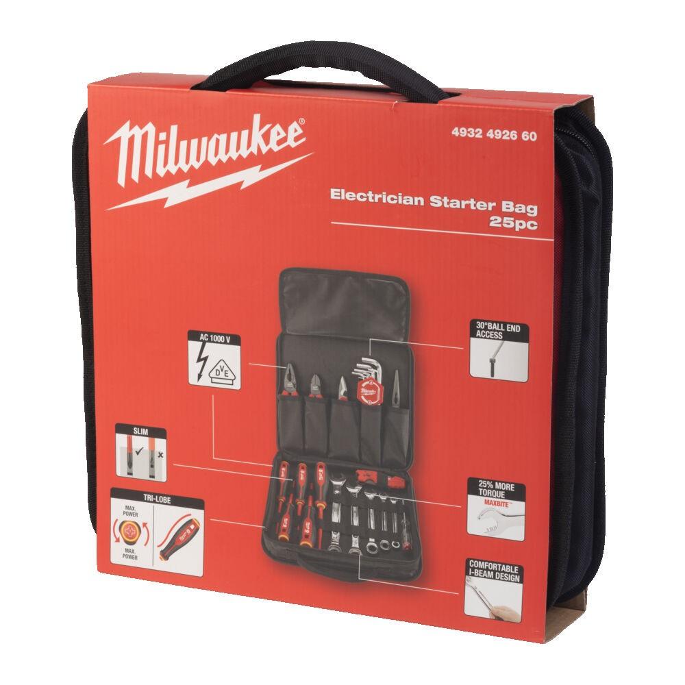 Trusă profesională pentru electricieni Milwaukee, 25 piese, cod 4932492660 - BIG STORE (Dynamic Tools SRL)