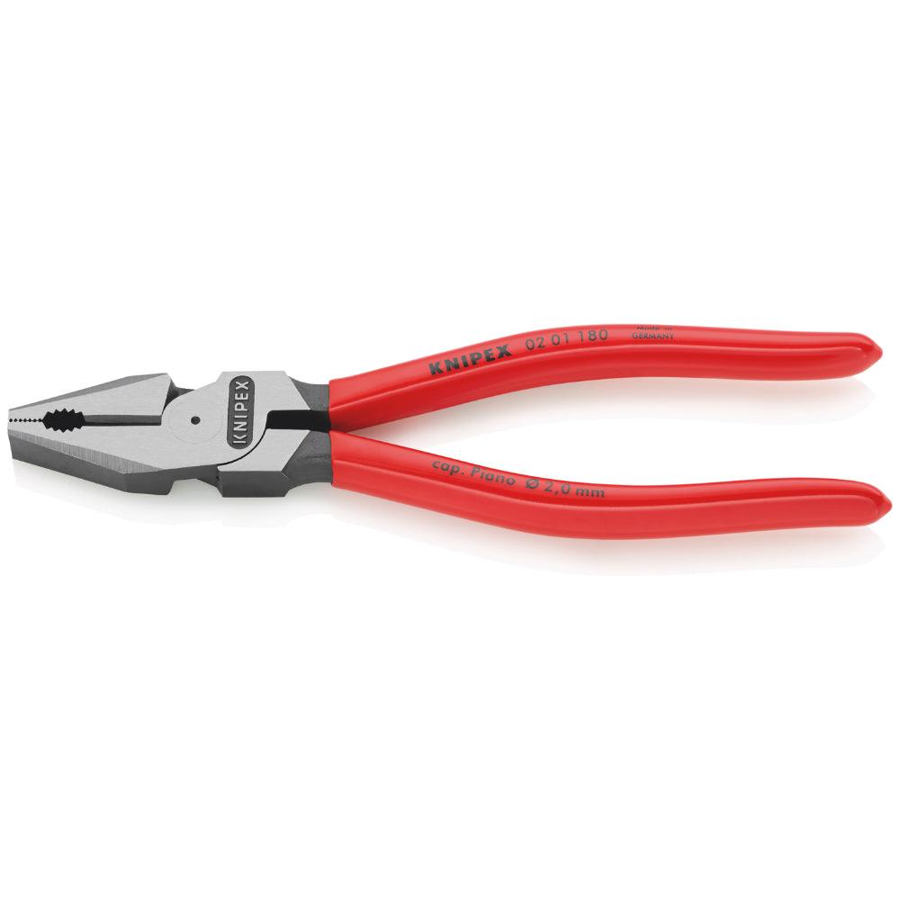Clește combinat (patent) cu pârghie mare - patent 180 mm, Knipex, cod 0201180SB - BIG STORE (Dynamic Tools SRL)