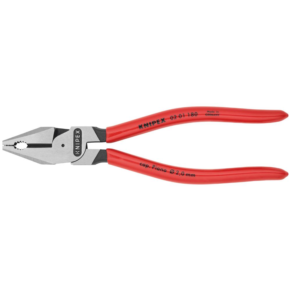 Clește combinat (patent) cu pârghie mare - patent 180 mm, Knipex, cod 0201180SB - BIG STORE (Dynamic Tools SRL)