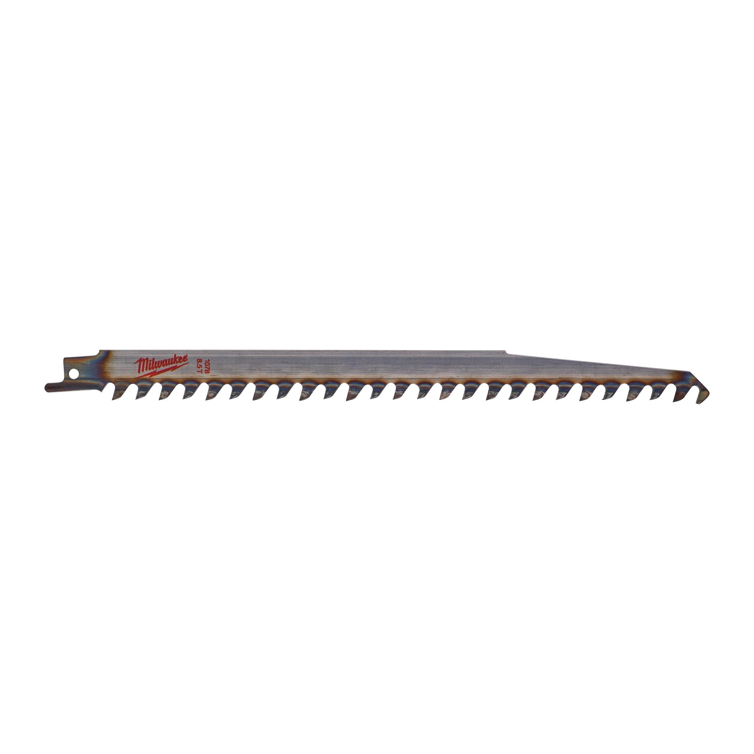 Pânze sabie pentru lemn și plastic 240/8,5 mm HCS, 3 buc, Milwaukee cod 48001078 - BIG STORE (Dynamic Tools SRL)