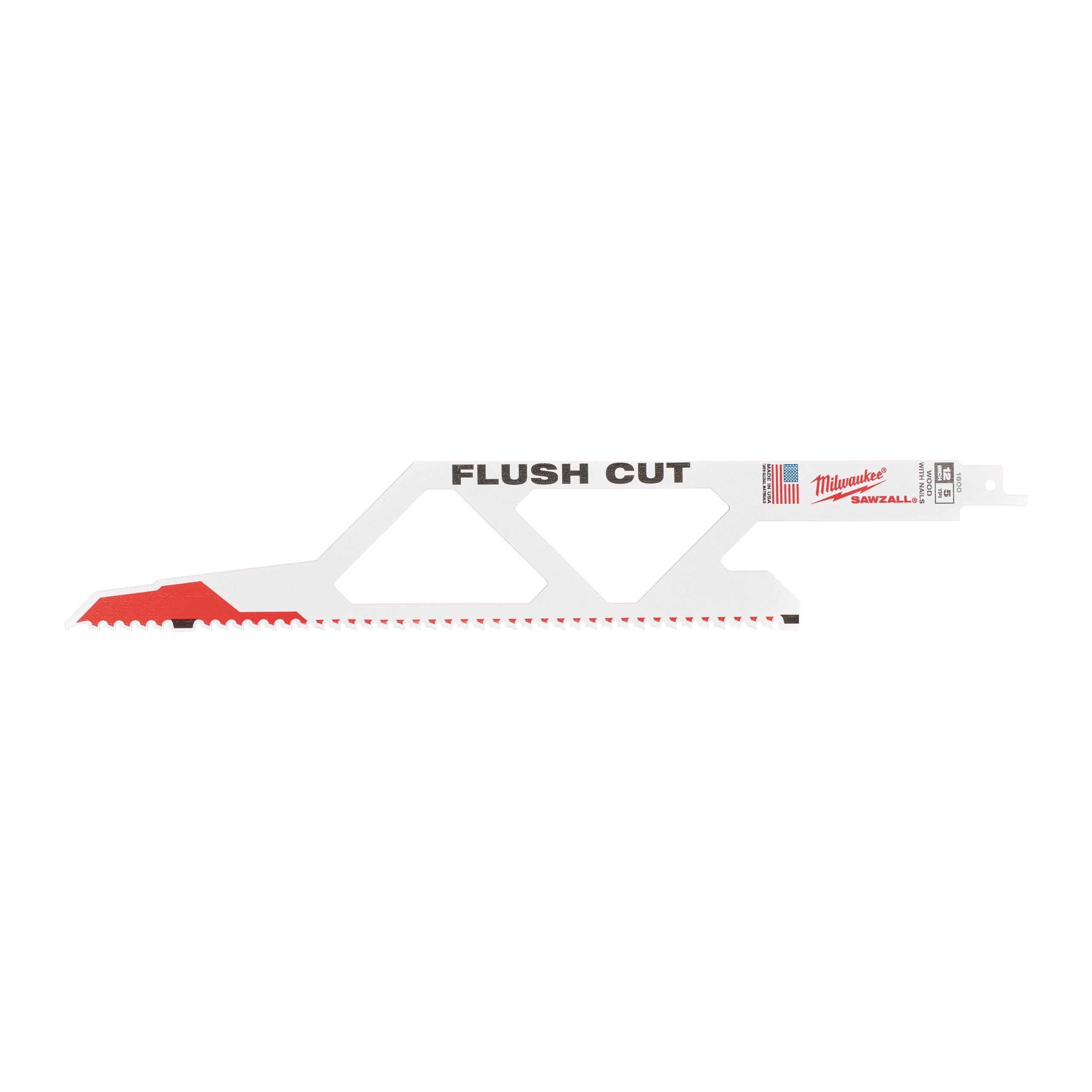 Pânză sabie Flush Cut 300 mm BiMetal pentru tăiat la nivel, Milwaukee cod 48001600 - BIG STORE (Dynamic Tools SRL)