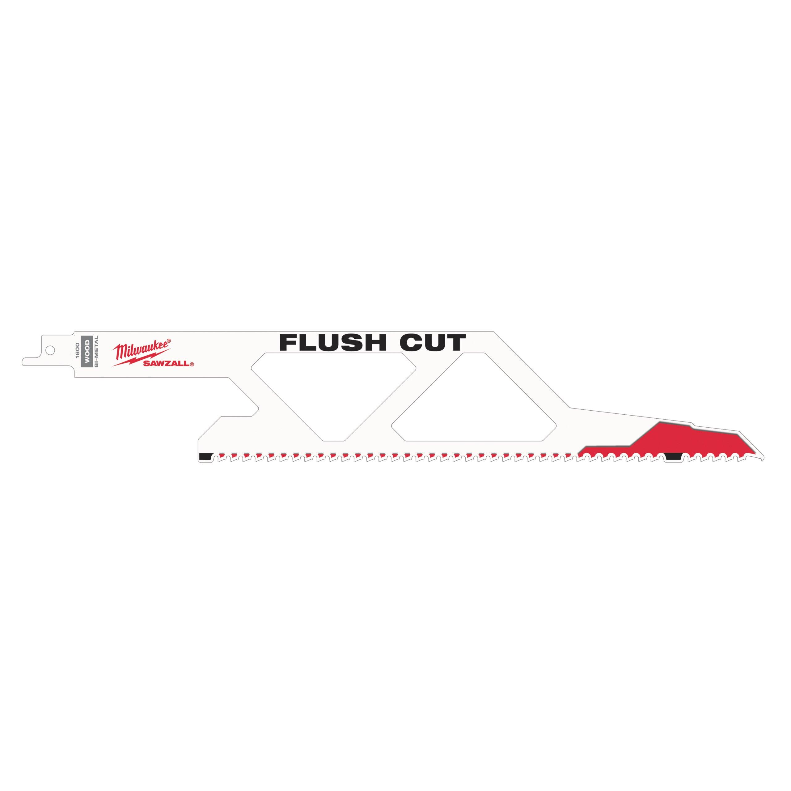 Pânză sabie Flush Cut 300 mm BiMetal pentru tăiat la nivel, Milwaukee cod 48001600 - BIG STORE (Dynamic Tools SRL)