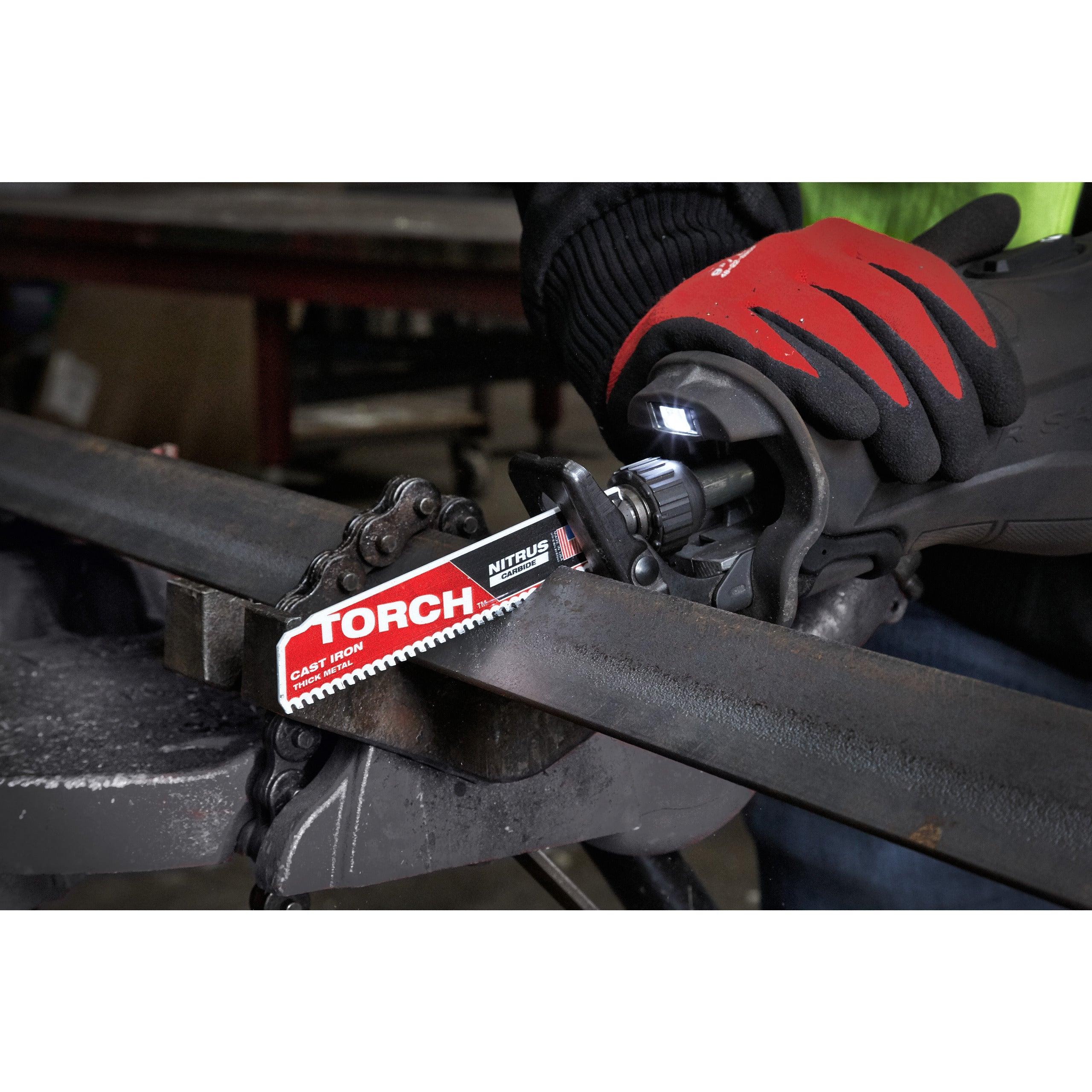 Pânză sabie metal Heavy duty TORCH™ NITRUS CARBIDE™ - 1 buc, Milwaukee cod 48005563DEZ - BIG STORE (Dynamic Tools SRL)