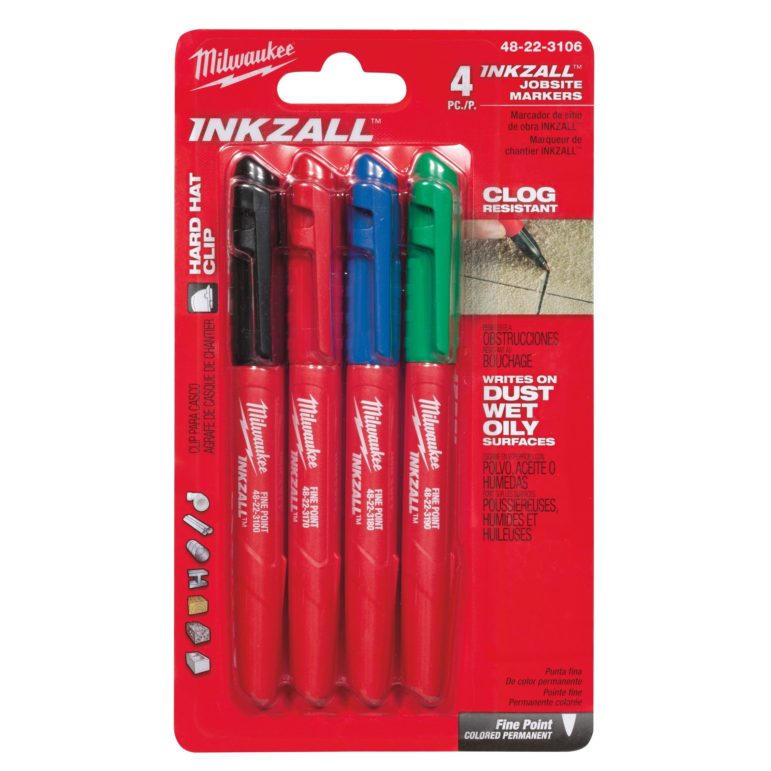 Marker INKZALL™ cu vârf roșu Milwaukee, 48223170 - BIG STORE (Dynamic Tools SRL)