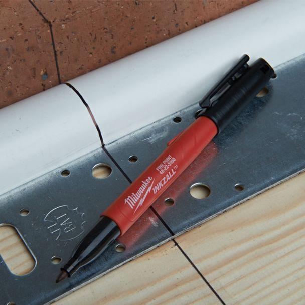 Markere colorate Milwaukee (set 4 buc: negru, roșu, albastru, verde), 48223106 - BIG STORE (Dynamic Tools SRL)