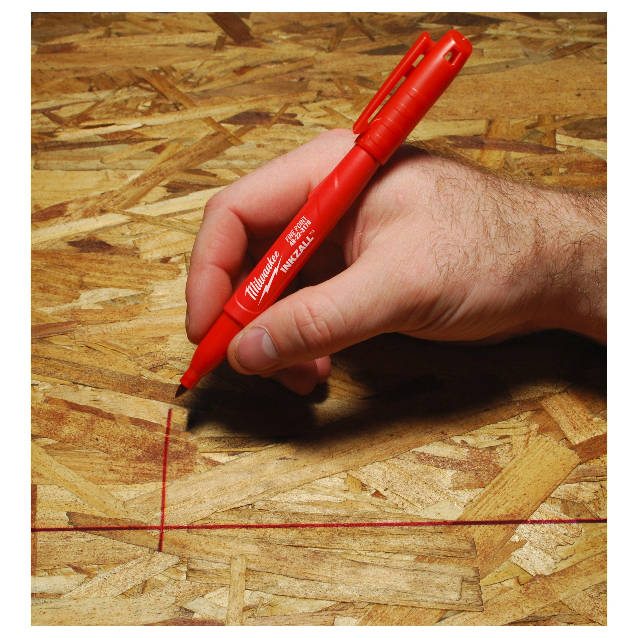Marker INKZALL™ cu vârf roșu Milwaukee, 48223170 - BIG STORE (Dynamic Tools SRL)