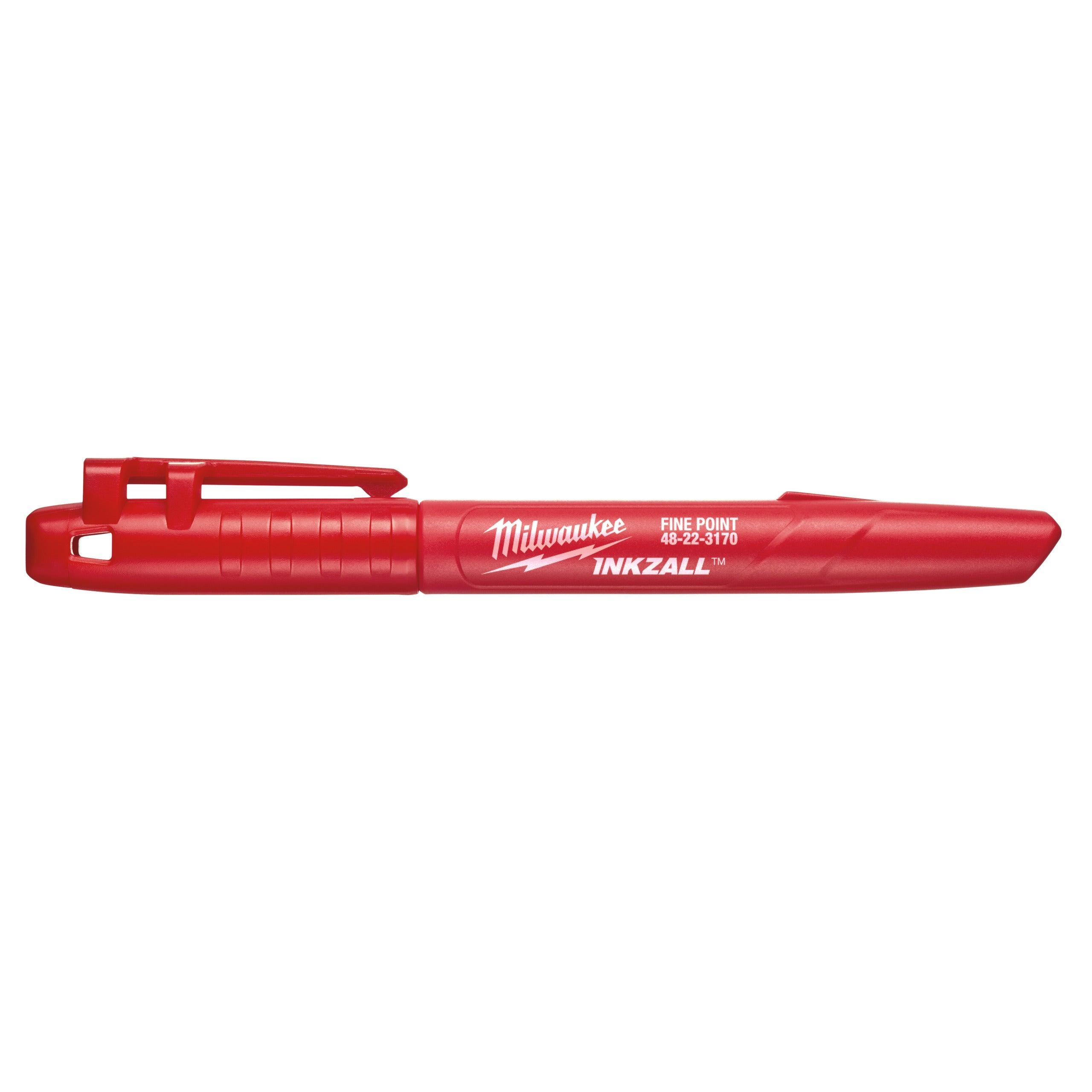 Marker INKZALL™ cu vârf roșu Milwaukee, 48223170 - BIG STORE (Dynamic Tools SRL)