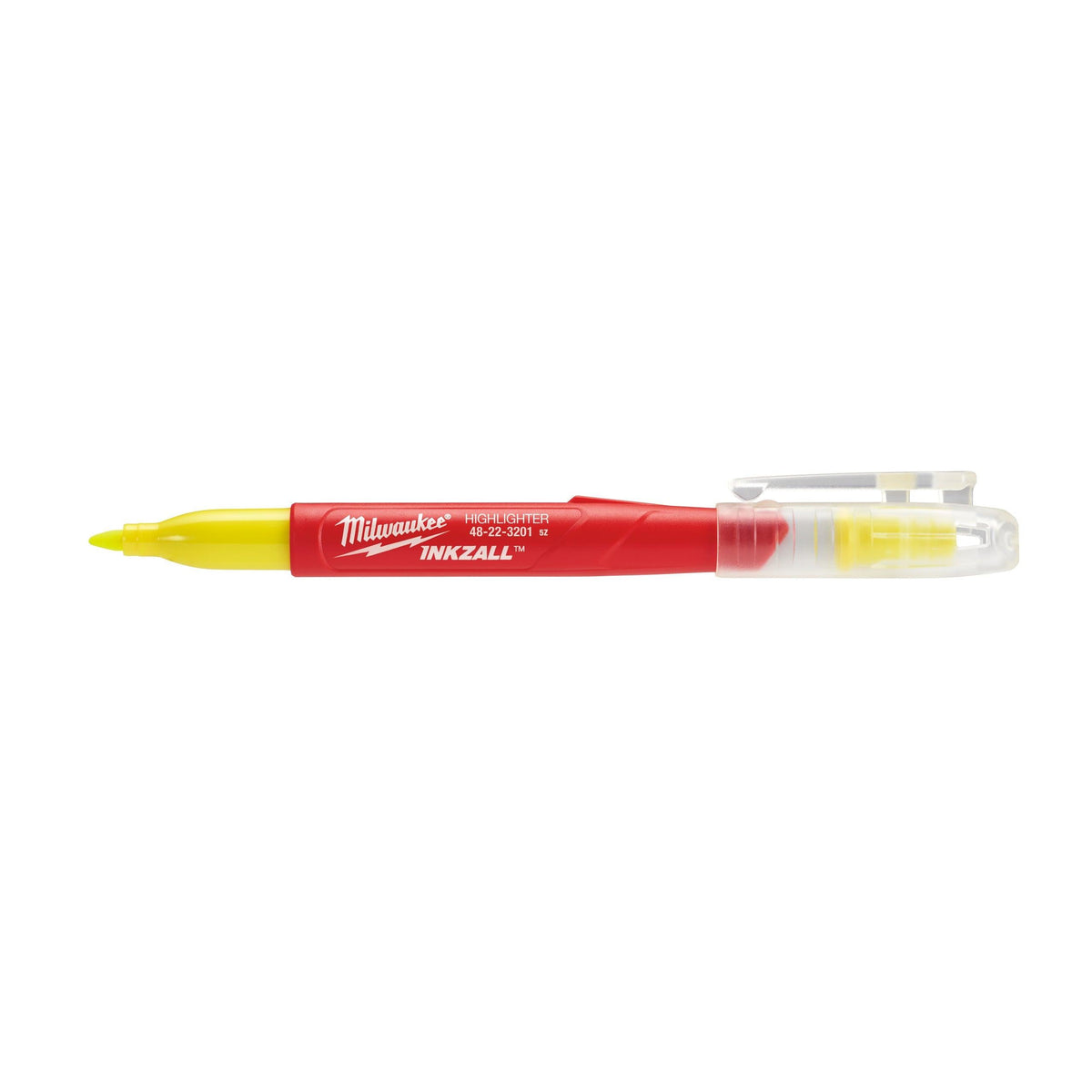 Markere evidențiator galbene INKZALL™ - 5 buc, Milwaukee cod 48223201 - BIG STORE (Dynamic Tools SRL)