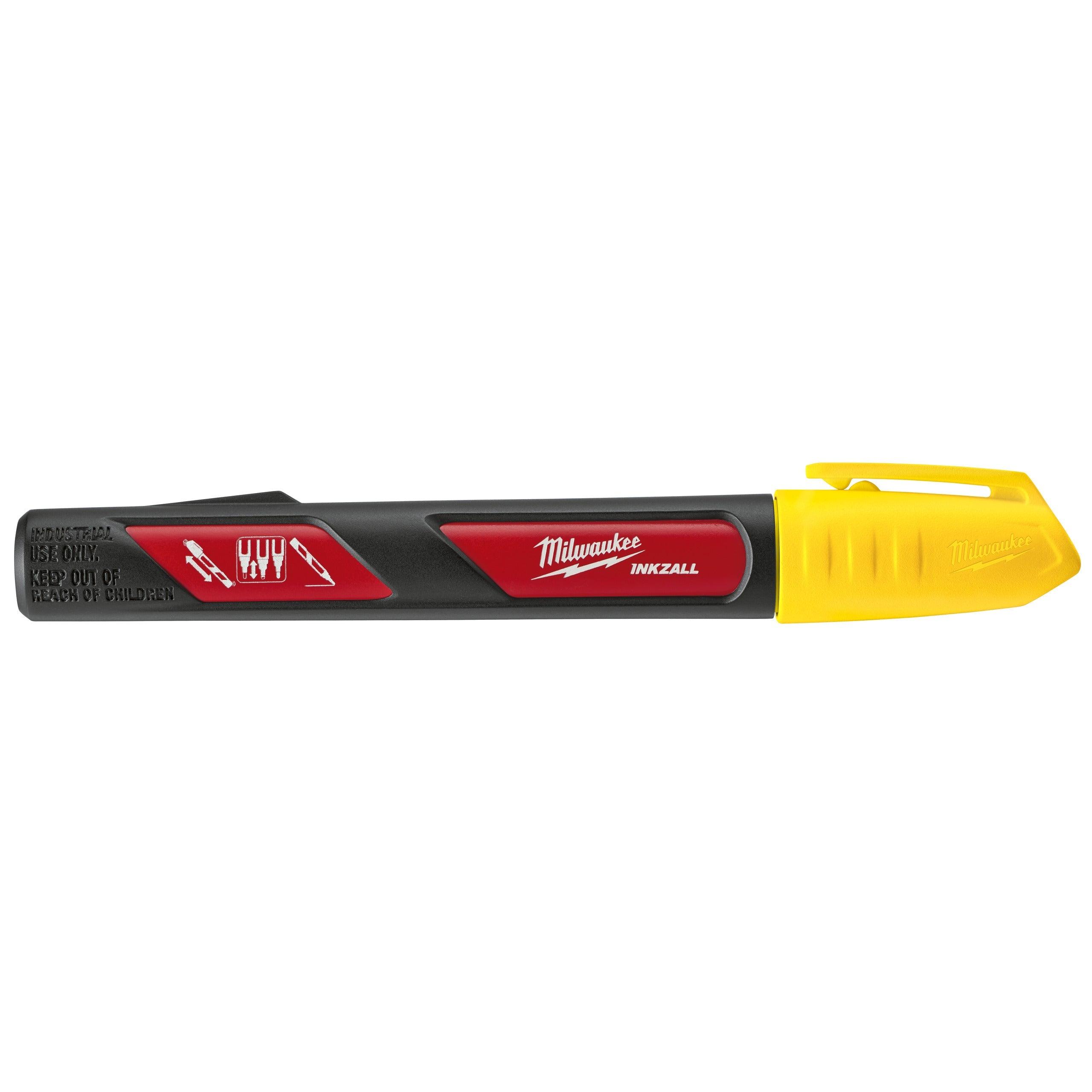 Marker pentru şantier cu vopsea galbenă INKZALL™ LP Milwaukee, 48223721 - BIG STORE (Dynamic Tools SRL)