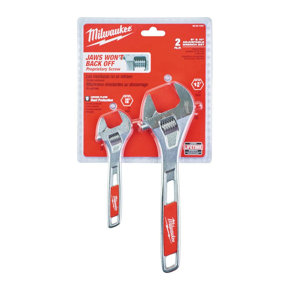 Set 2 chei reglabile Milwaukee 150/250mm, cod 48227400 - BIG STORE (Dynamic Tools SRL)