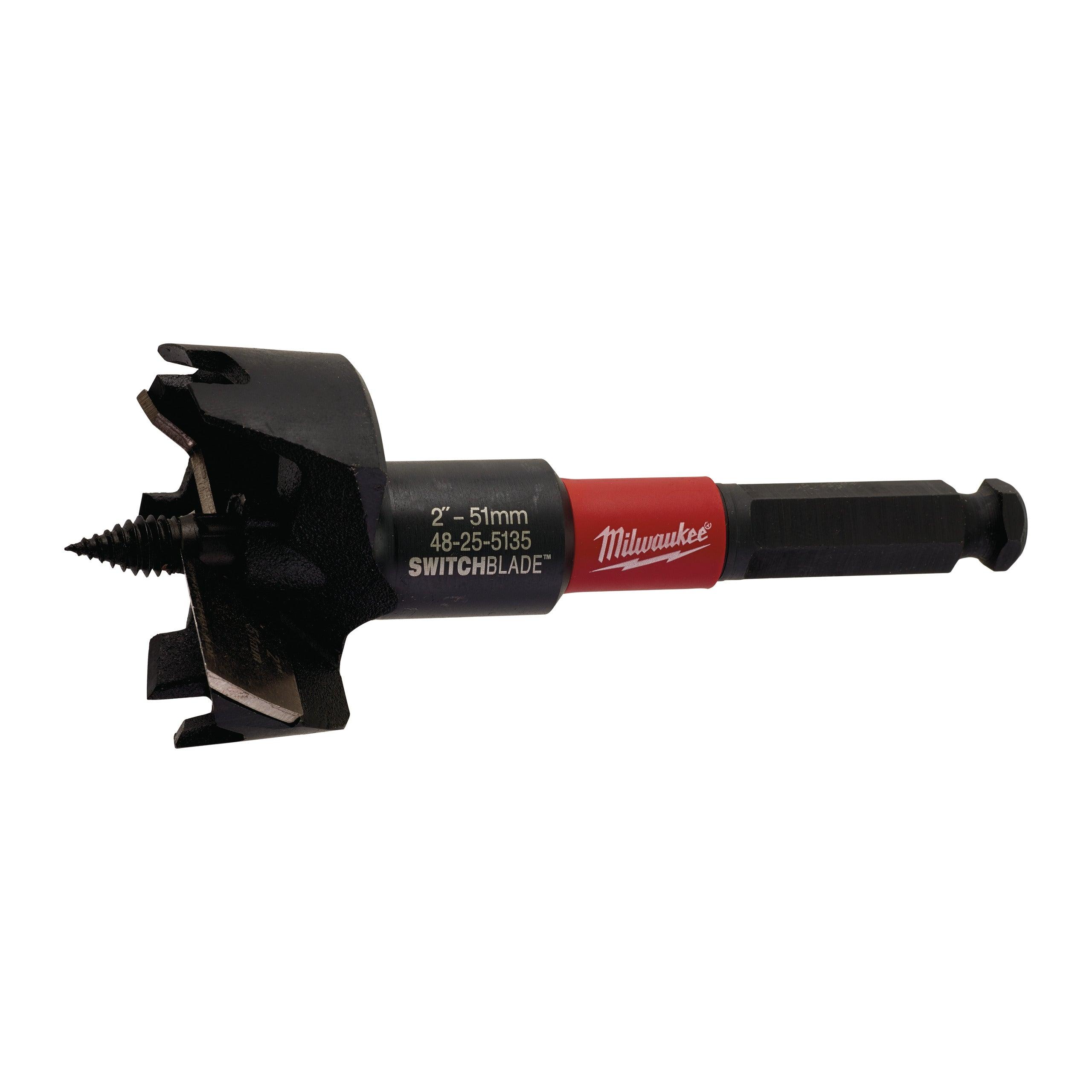 Burghie freză SWITCHBLADE™ autoforant pentru lemn 51mm, 1/4", Milwaukee cod 4932479499