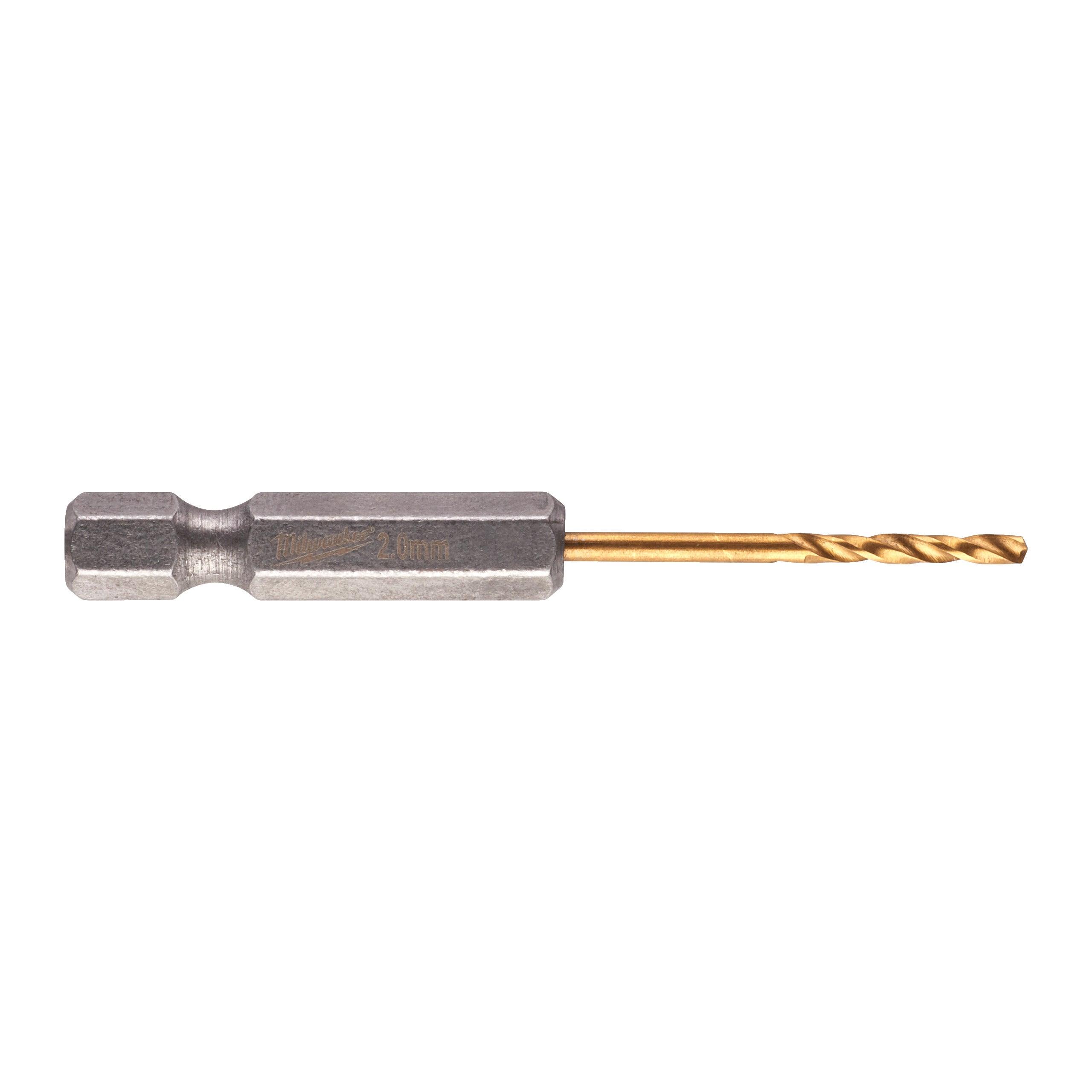 Burghie pentru metal Milwaukee SHOCKWAVE™ HSS-GROUND TITAN, ø2mm -2 buc, cod 48894703 - BIG STORE (Dynamic Tools SRL)