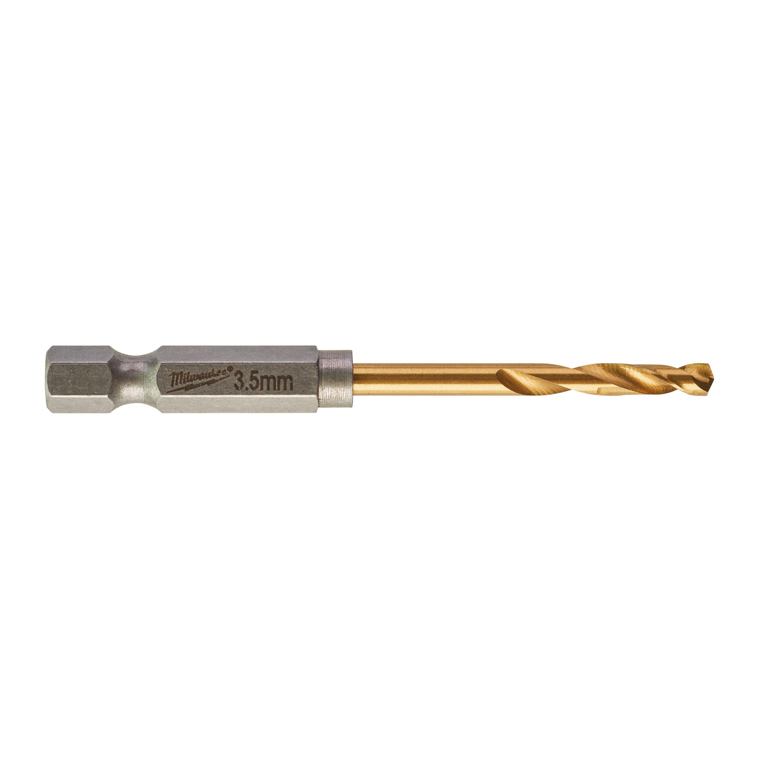 Burghiu pentru metal Milwaukee SHOCKWAVE™ HSS-GROUND TITAN, ø3,5mm, cod 48894707 - BIG STORE (Dynamic Tools SRL)