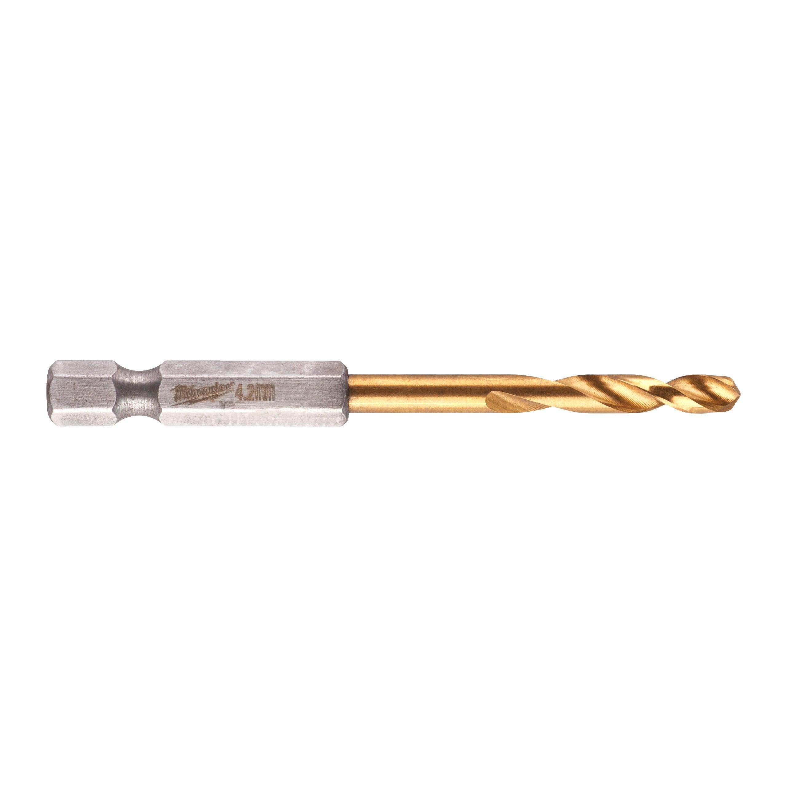Burghiu pentru metal Milwaukee SHOCKWAVE™ HSS-GROUND TITAN, ø4,2mm, 48894709 - BIG STORE (Dynamic Tools SRL)