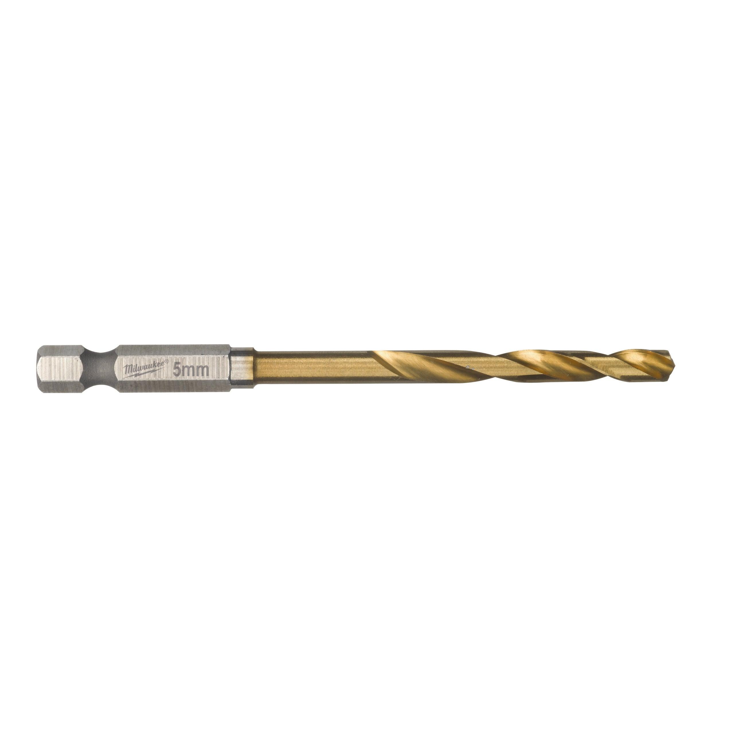 Burghiu pentru metal Milwaukee ShockWave HSS-G Tin Ø5x93mm 48894712 - BIG STORE (Dynamic Tools SRL)