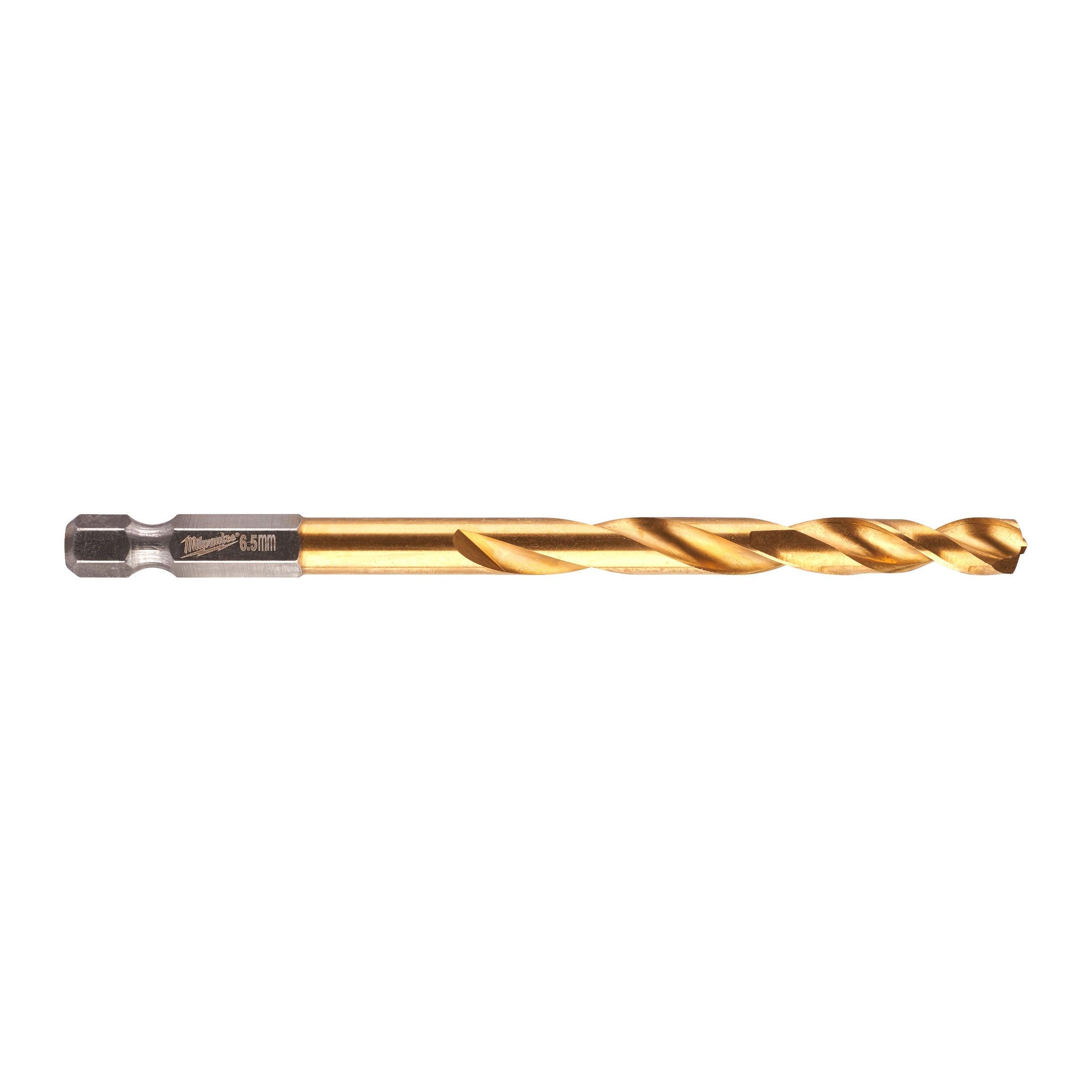 Burghiu pentru metal Milwaukee SHOCKWAVE™ HSS-GROUND TITAN, ø6,5mm, cod 48894715 - BIG STORE (Dynamic Tools SRL)