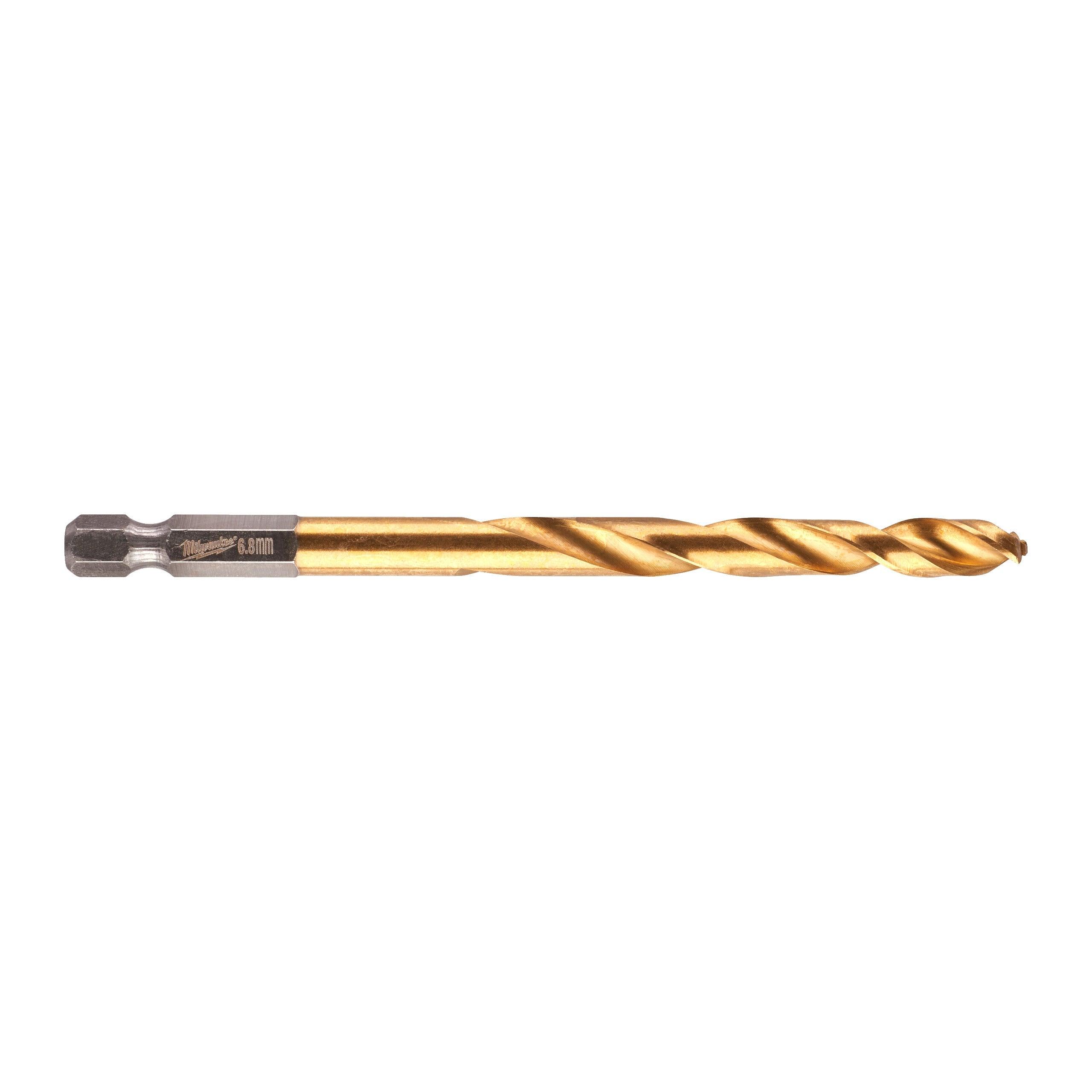 Burghiu pentru metal Milwaukee SHOCKWAVE™ HSS-GROUND TITAN, ø6,8mm, 48894716 - BIG STORE (Dynamic Tools SRL)