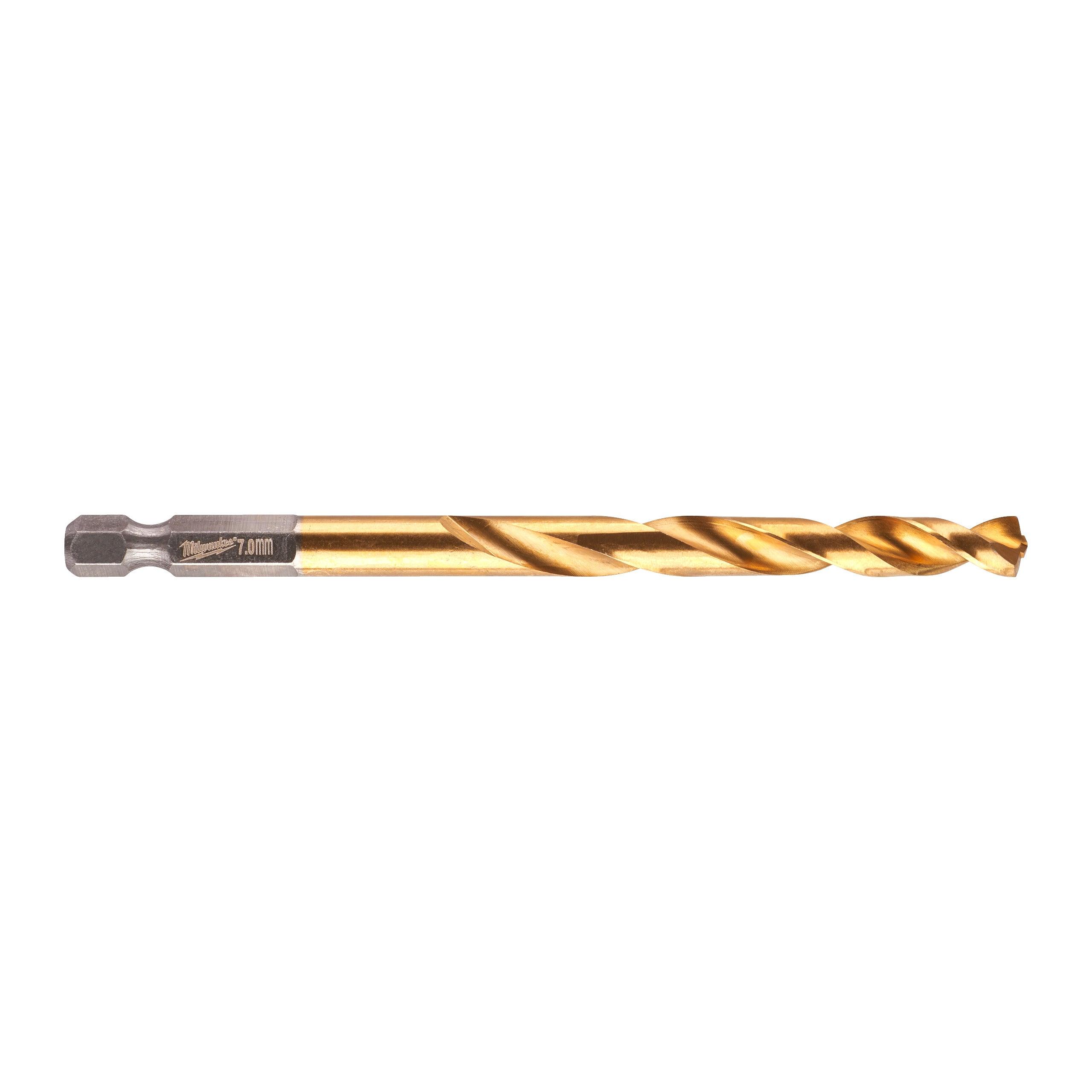 Burghiu pentru metal Milwaukee SHOCKWAVE™ HSS-GROUND TITAN, ø7mm, 48894717 - BIG STORE (Dynamic Tools SRL)