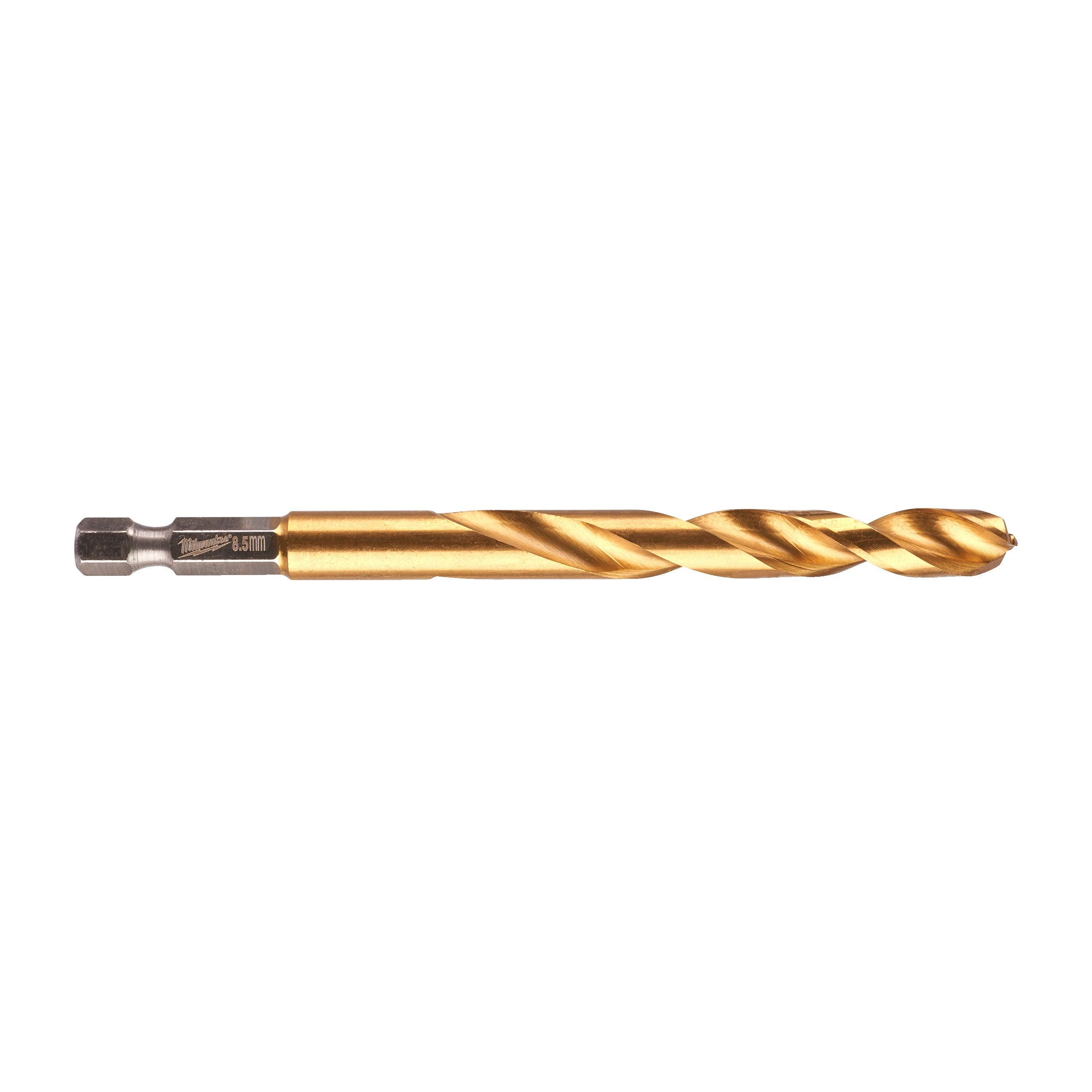 Burghiu pentru metal Milwaukee SHOCKWAVE™ HSS-GROUND TITAN, ø8,5mm, 48894720 - BIG STORE (Dynamic Tools SRL)