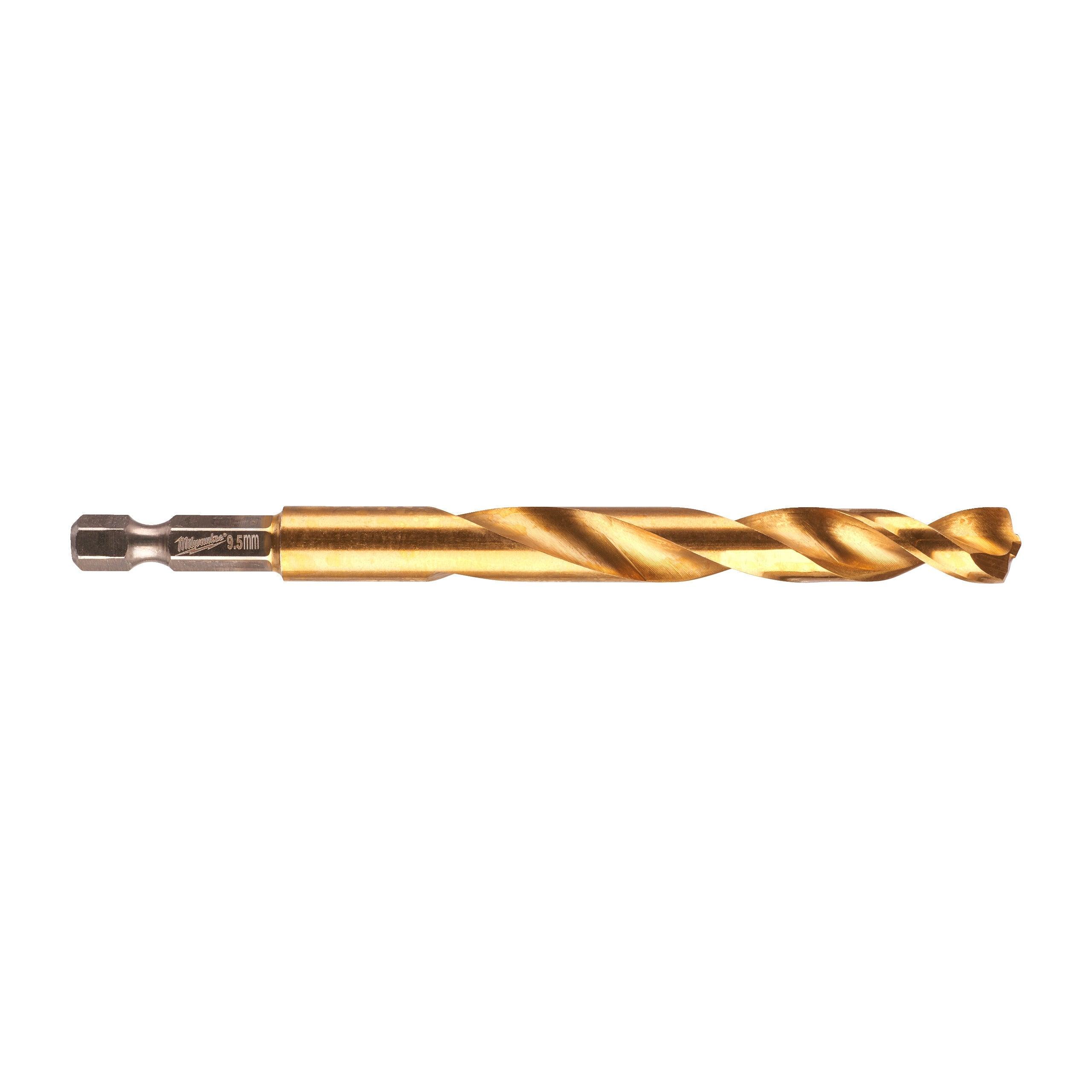 Burghiu pentru metal Milwaukee SHOCKWAVE™ HSS-GROUND TITAN, ø9,5mm, 48894722 - BIG STORE (Dynamic Tools SRL)