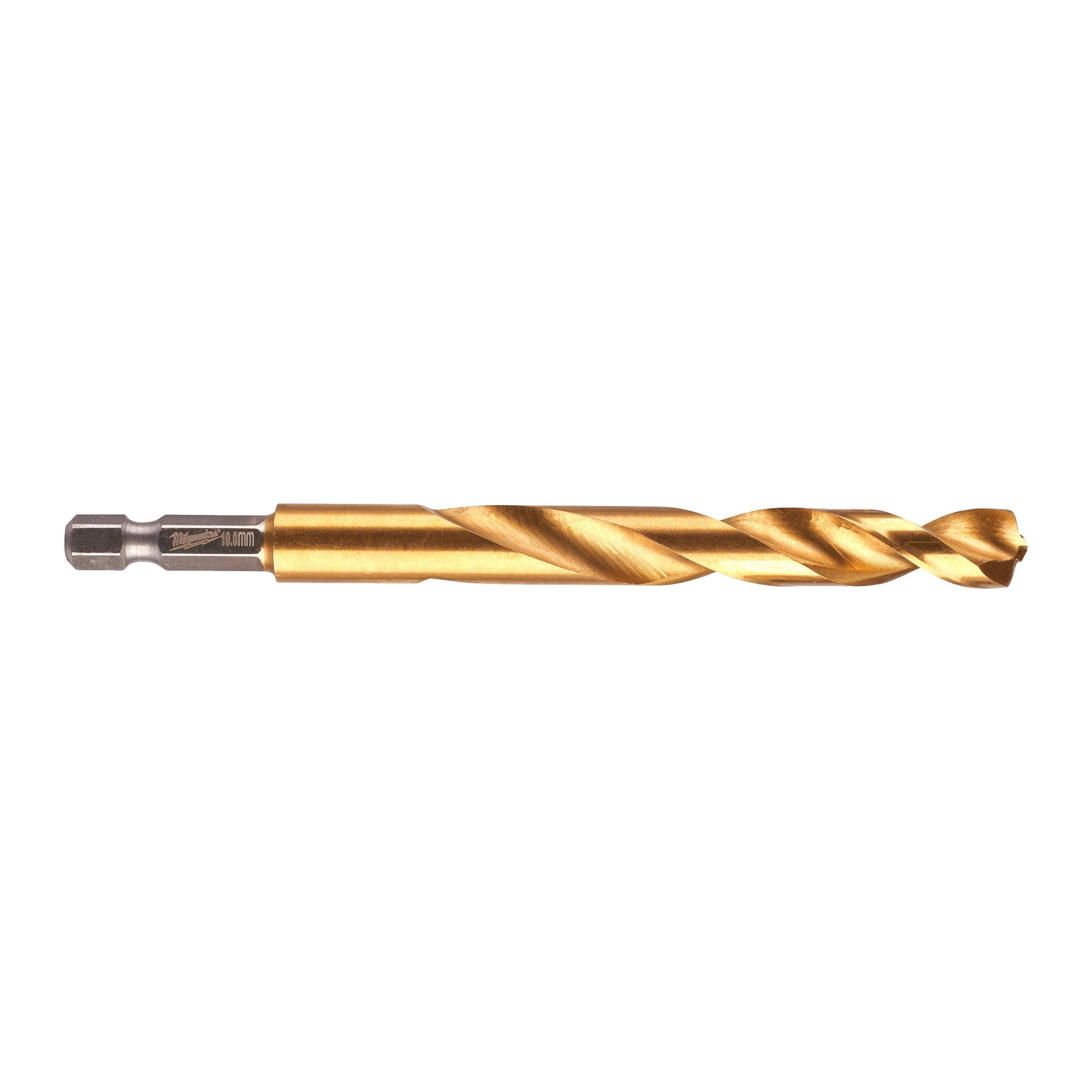 Burghiu pentru metal Milwaukee SHOCKWAVE™ HSS-GROUND TITAN, ø10mm, 48894723 - BIG STORE (Dynamic Tools SRL)