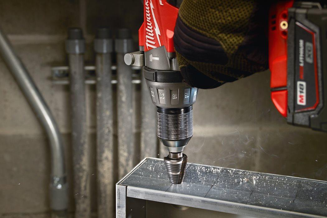 Set 3 Burghie Milwaukee, SHOCKWAVE™ IMPACT DUTY, în trepte, cu tijă cilindrică, cod 48899266 - BIG STORE (Dynamic Tools SRL)