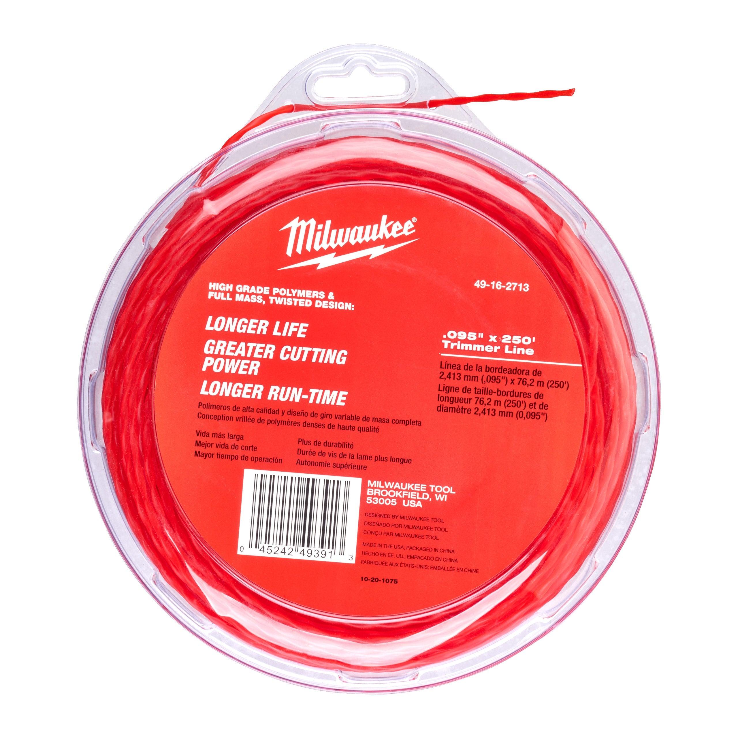 Fir de nylon 2,3mm x 76m, Milwaukee, cod 49162713 - BIG STORE (Dynamic Tools SRL)