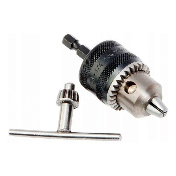 Mandrină cu cheie cu sistem de prindere ¼″ Hex, Milwaukee, cod 4932314867 - BIG STORE (Dynamic Tools SRL)