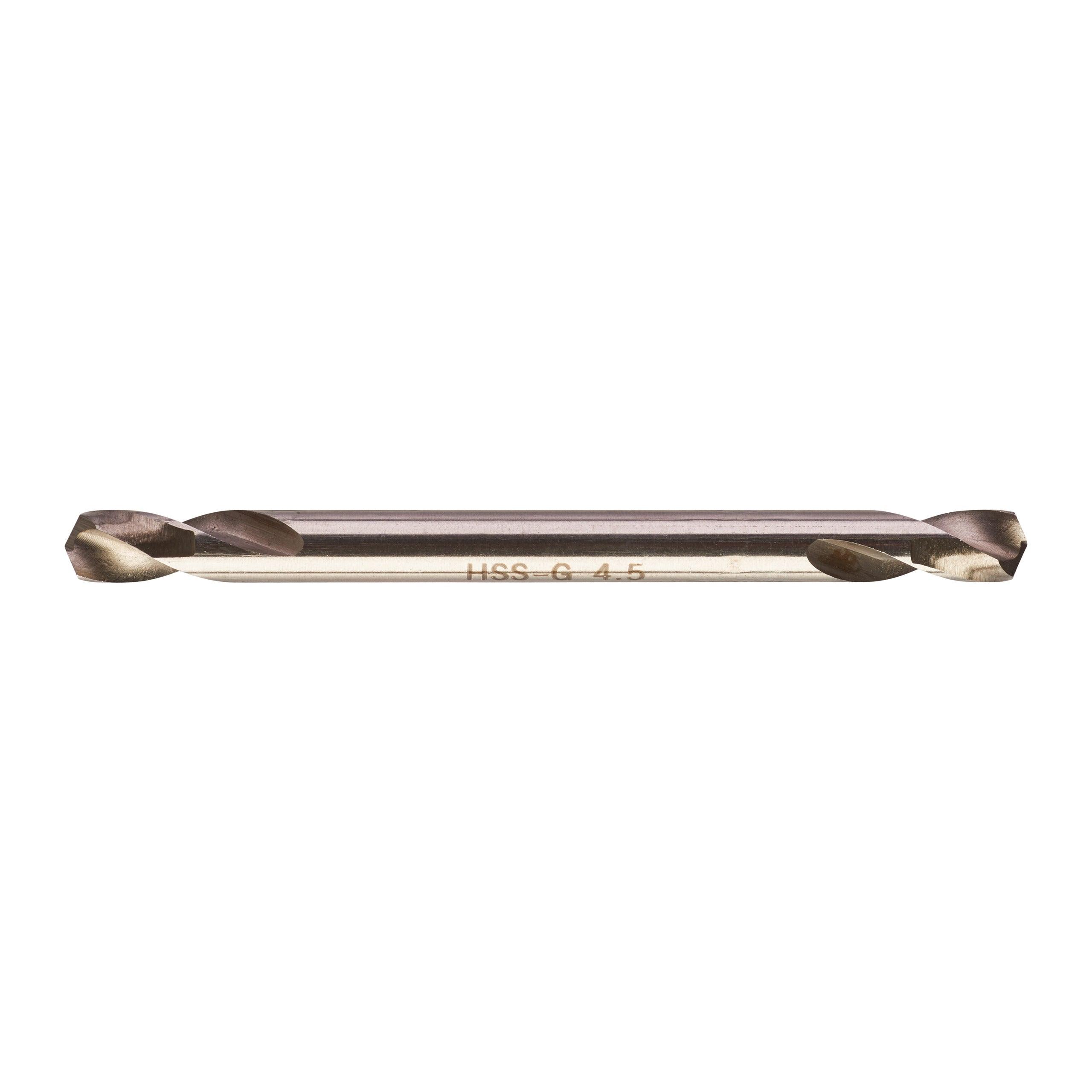 Burghie pentru metal Milwaukee HSS-G cu 2 vârfuri, ø4,5x58mm - 10 buc, 4932352230 - BIG STORE (Dynamic Tools SRL)