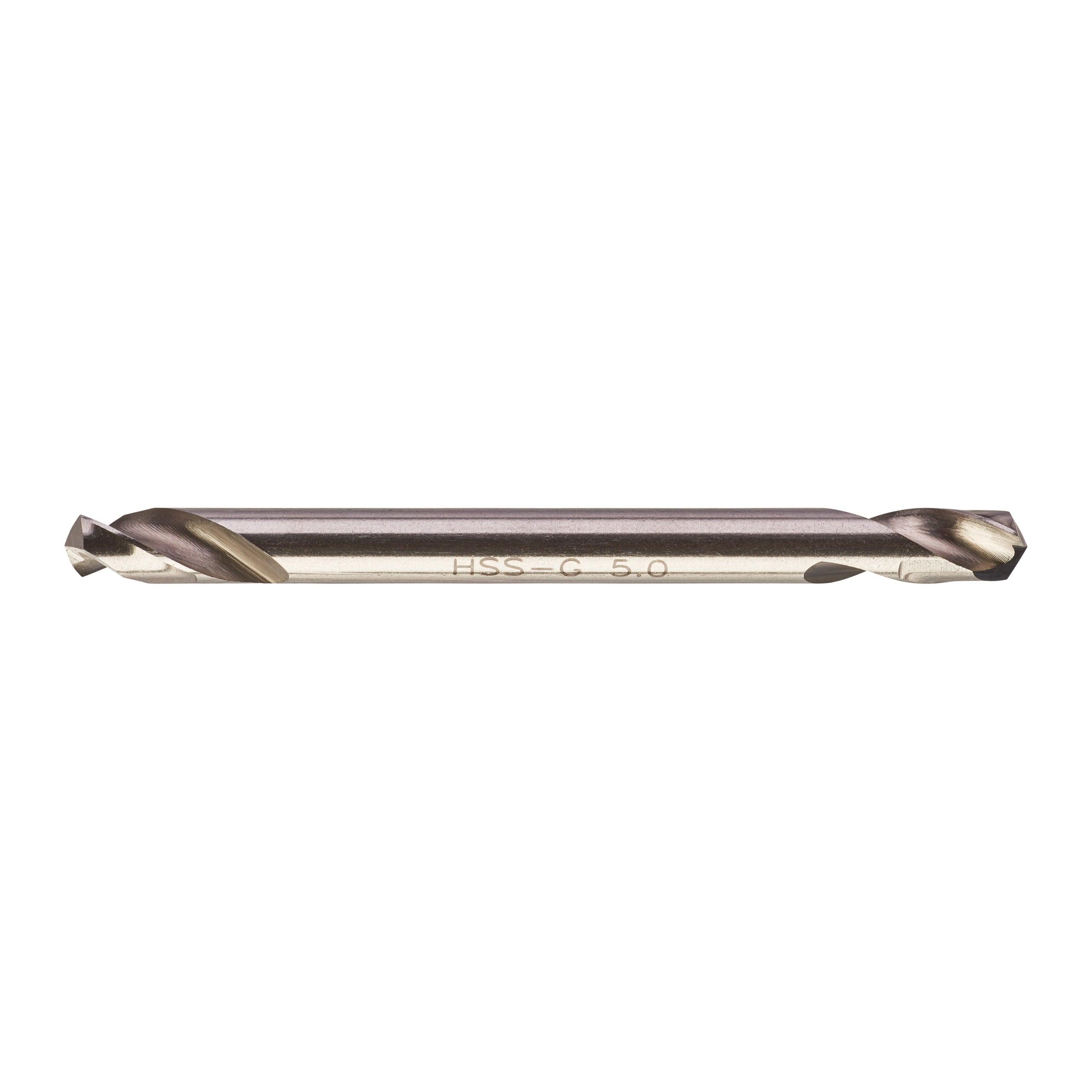 Burghie pentru metal Milwaukee HSS-G cu 2 vârfuri, ø5x62mm - 10 buc, 4932352232 - BIG STORE (Dynamic Tools SRL)