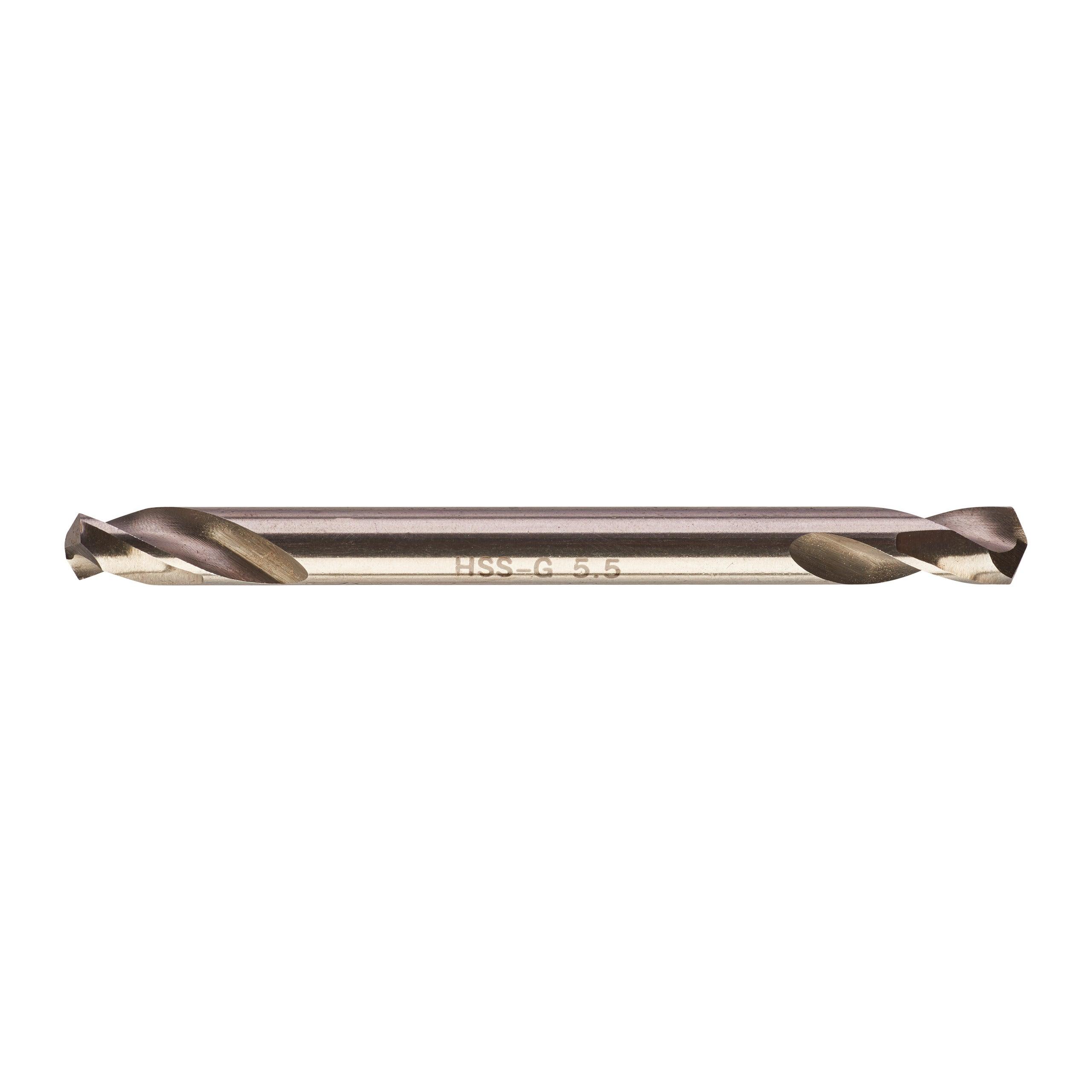 Burghie pentru metal Milwaukee HSS-G cu 2 vârfuri, ø5,5x66mm - 10 buc, 4932352233 - BIG STORE (Dynamic Tools SRL)
