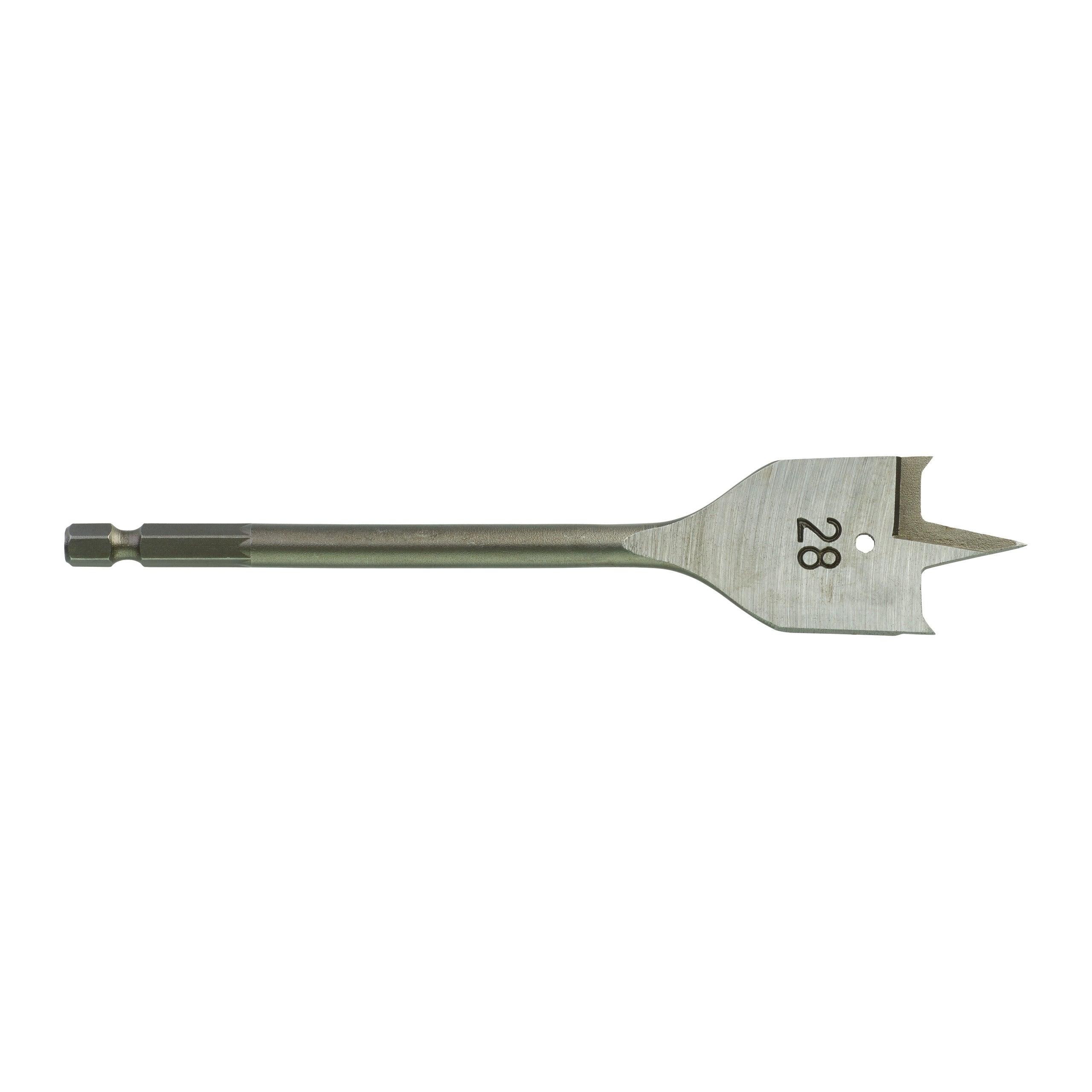 Burghiu plat pentru lemn Milwaukee ø28 x 152 mm, 4932363143 - BIG STORE (Dynamic Tools SRL)
