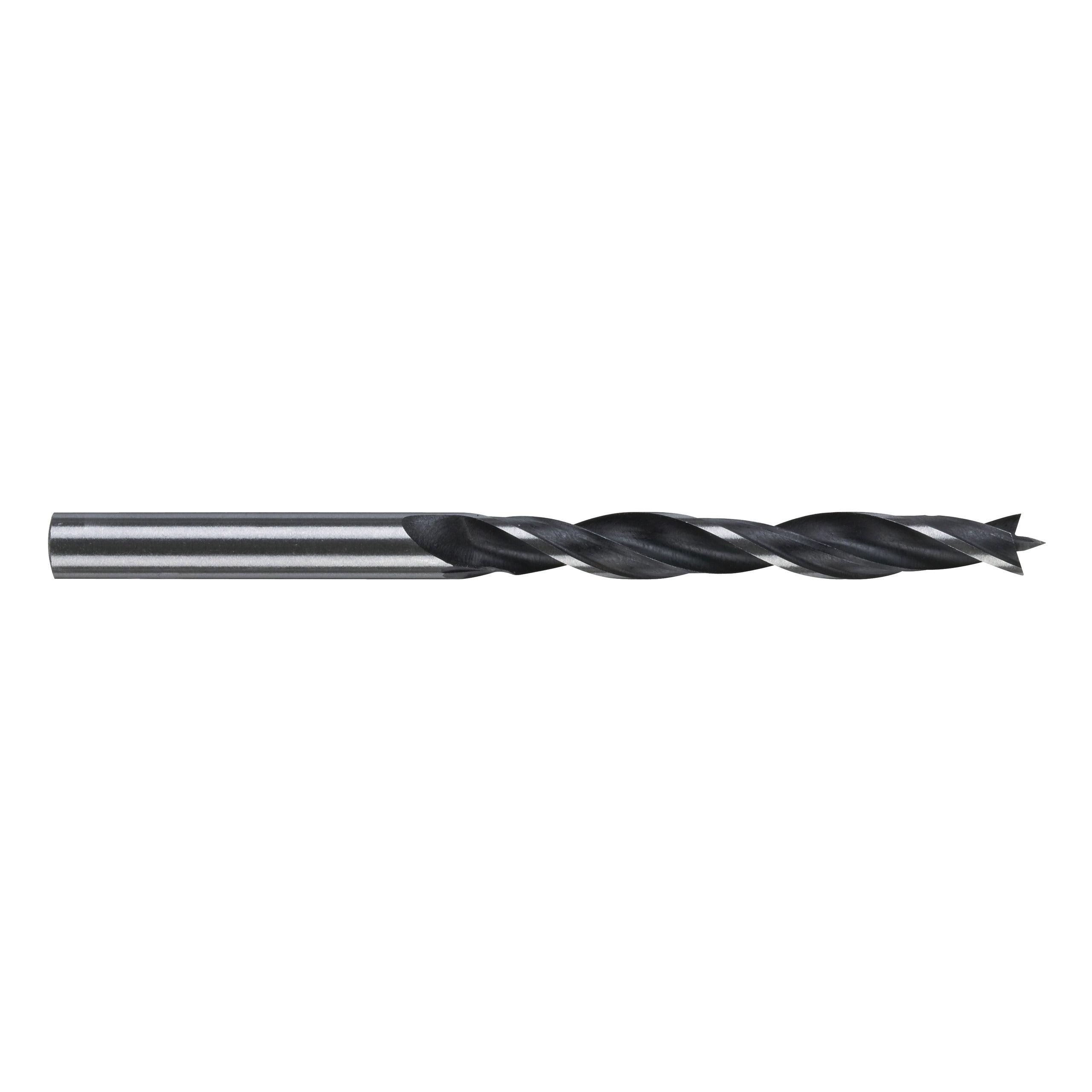 Burghiu pentru lemn cu vârf de centrare Milwaukee, tijă cilindrică, ø8 x 75/117 mm, 4932363656 - BIG STORE (Dynamic Tools SRL)