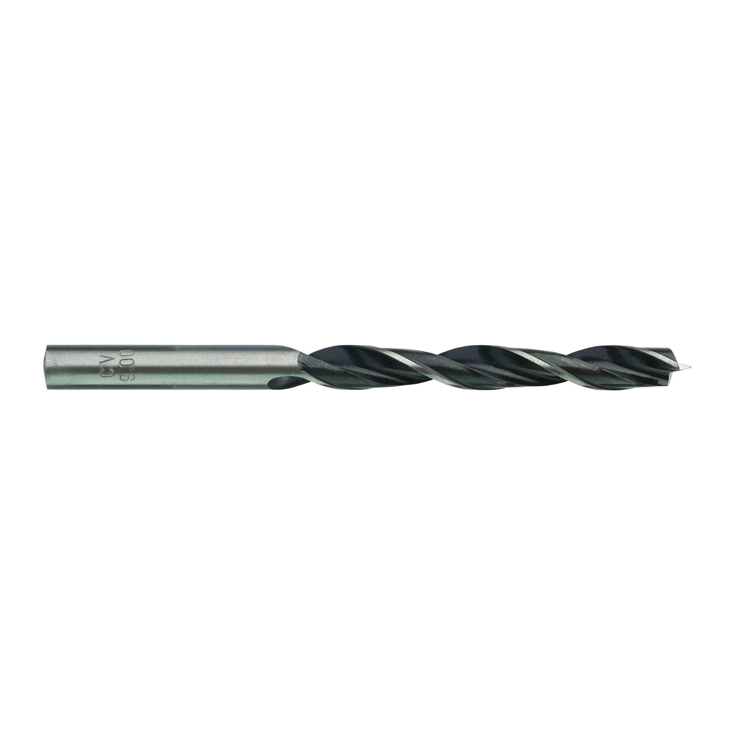 Burghiu pentru lemn cu vârf de centrare Milwaukee, tijă cilindrică, ø9 x 80/120 mm, 4932363657 - BIG STORE (Dynamic Tools SRL)