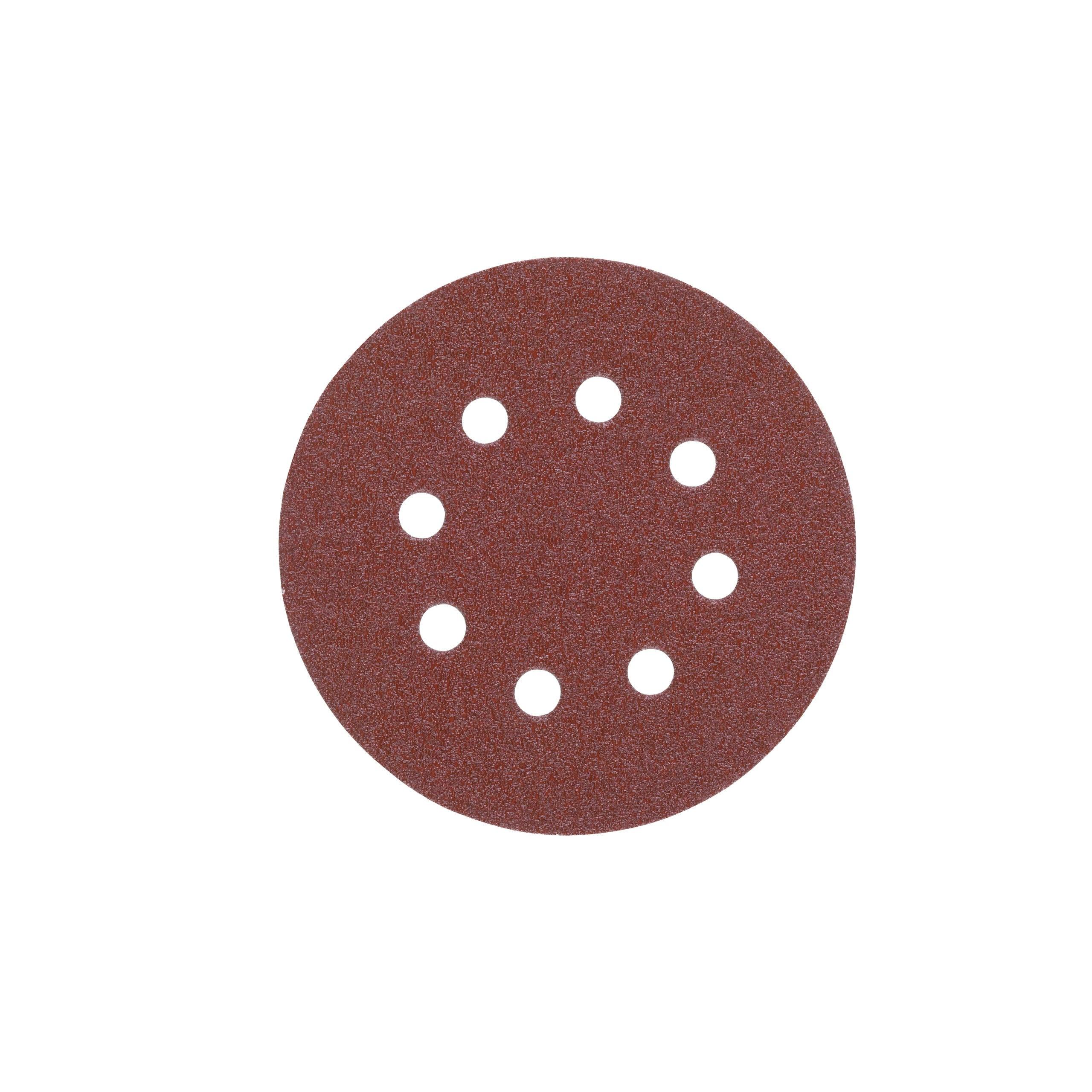 Foaie abrazivă Milwaukee pentru șlefuitoare orbitale, 8 găuri, Ø125 mm, granulație 60, 5 buc - BIG STORE (Dynamic Tools SRL)